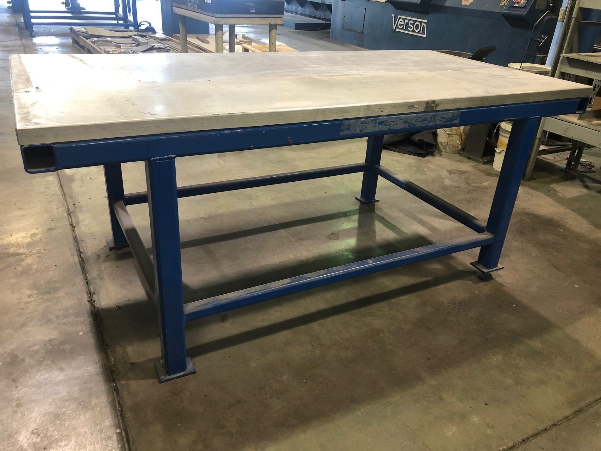 43" x 89" Aluminum Plate Top Table