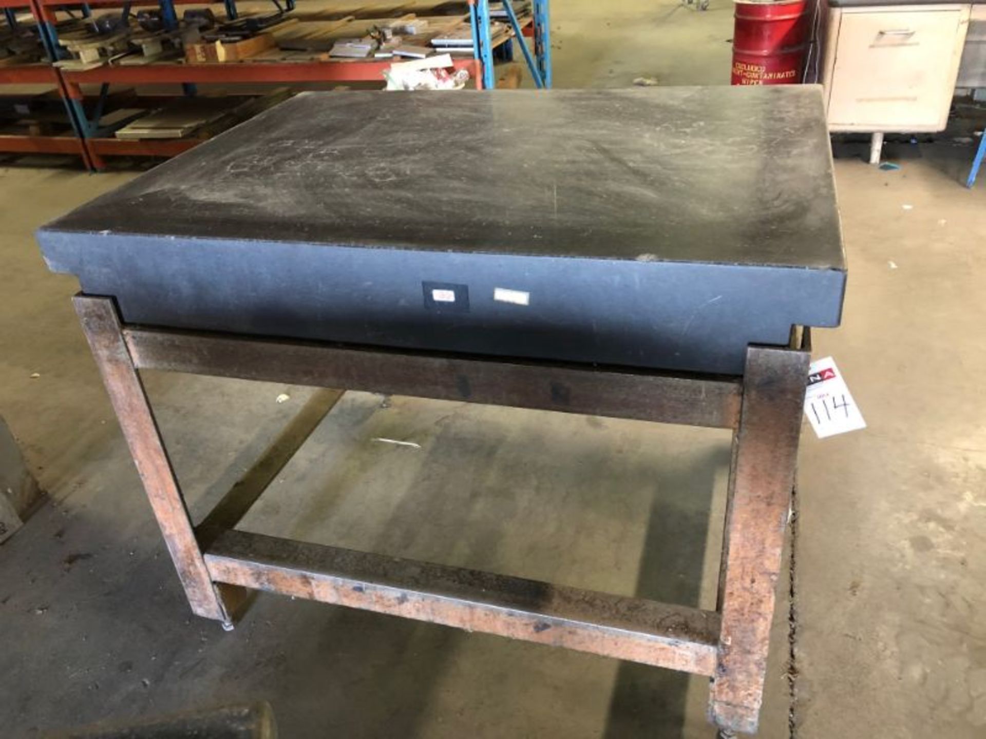 6" x 36" x 48" Granite Surface Plate with stand