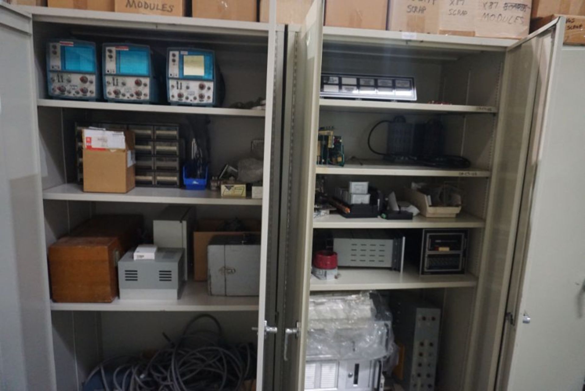 2 Door Metal Cabinets w/ Test Equipment - Image 5 of 5