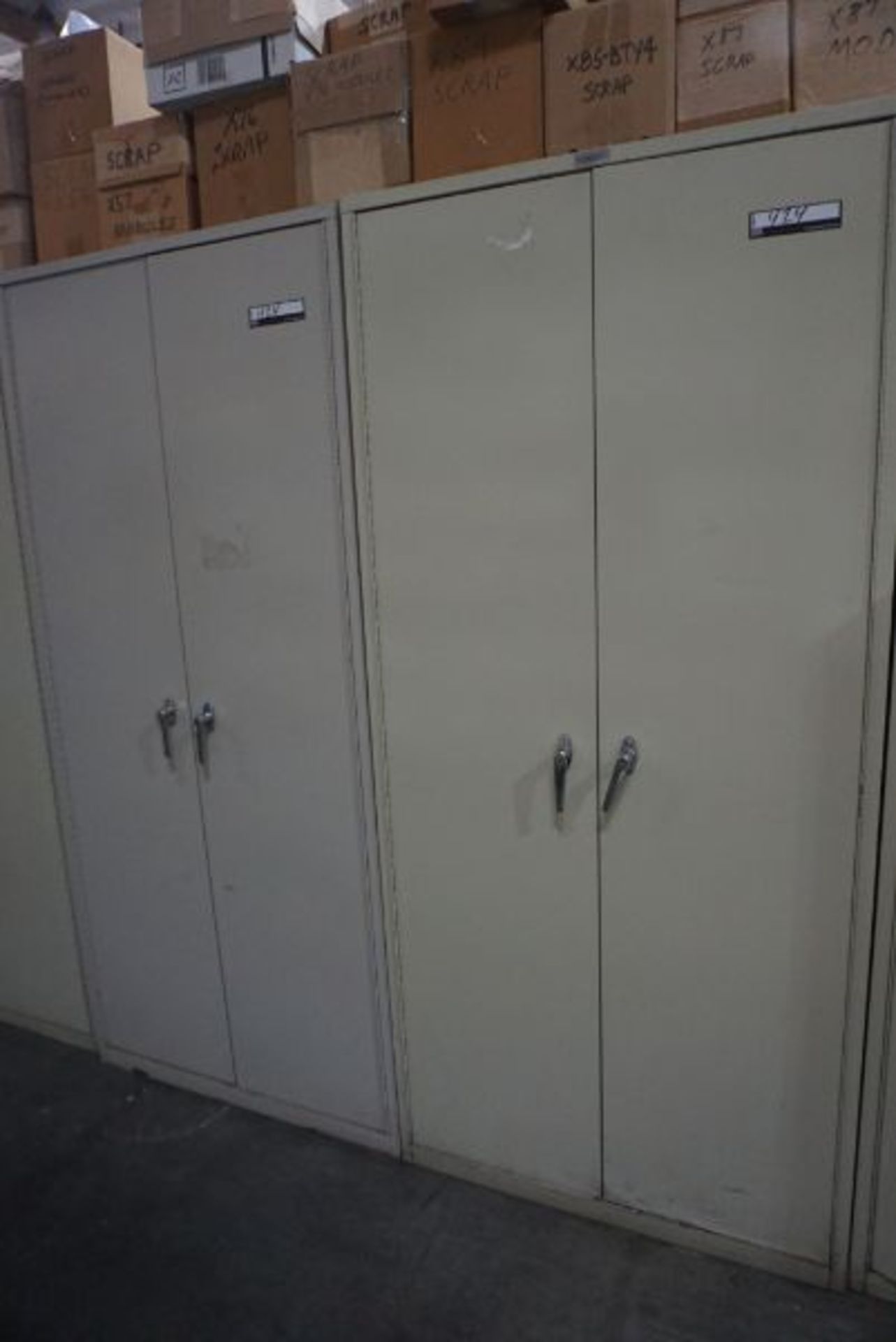 2 Door Metal Cabinets w/ Test Equipment