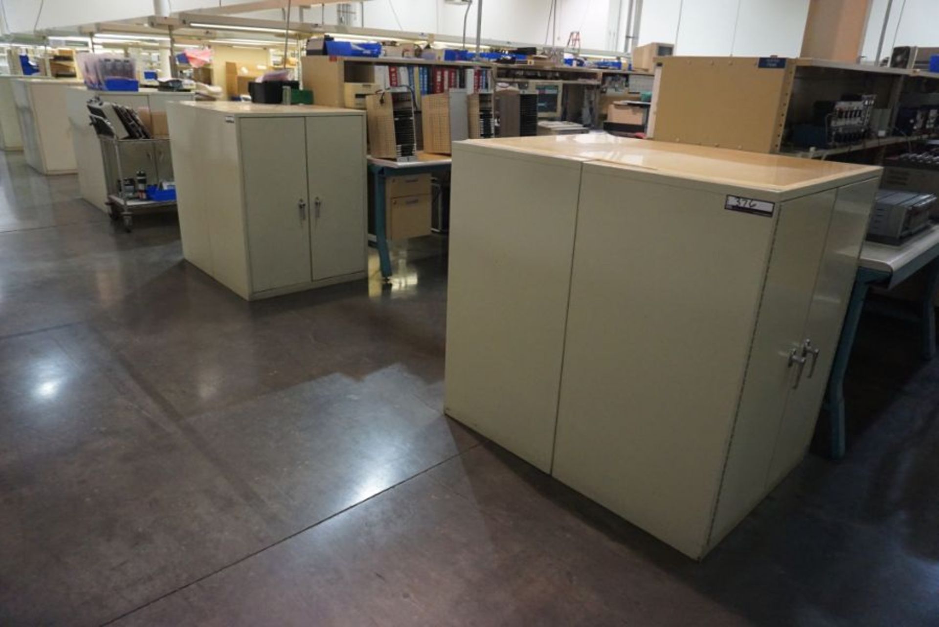 (6) Two Door Smal Metal Cabinets