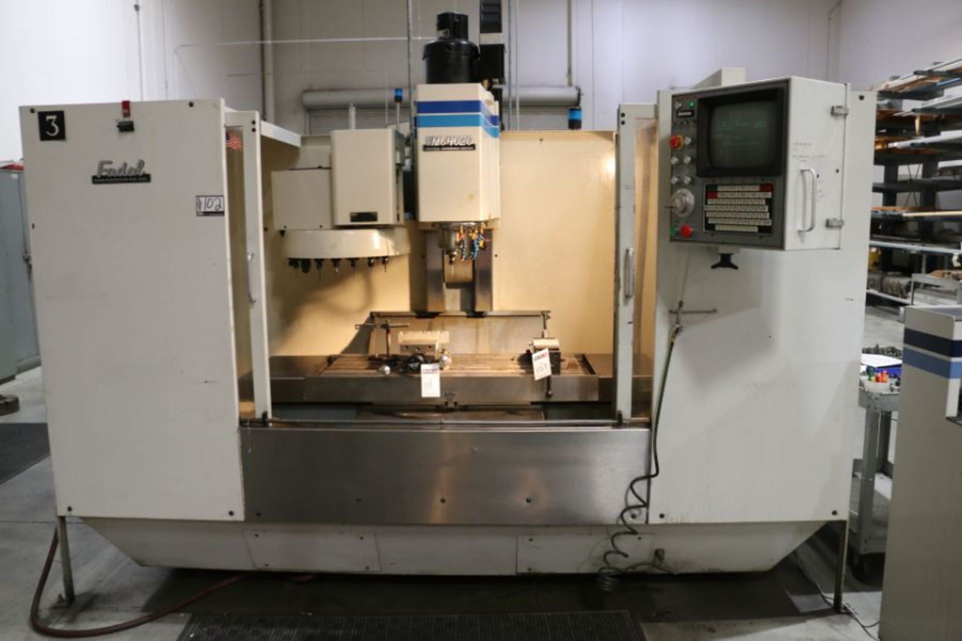 Fadal VMC-4020 Vertical Machining Center, Cat 40, ATC, s/n 9108530, New 1991 - Image 2 of 9