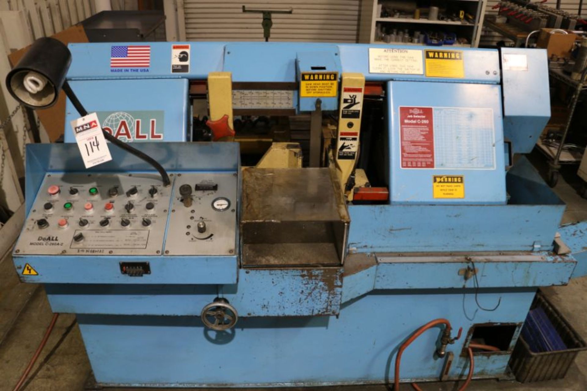 DoAll C-260 Horizontal Bandsaw, s/n 483-91167 - Image 3 of 5