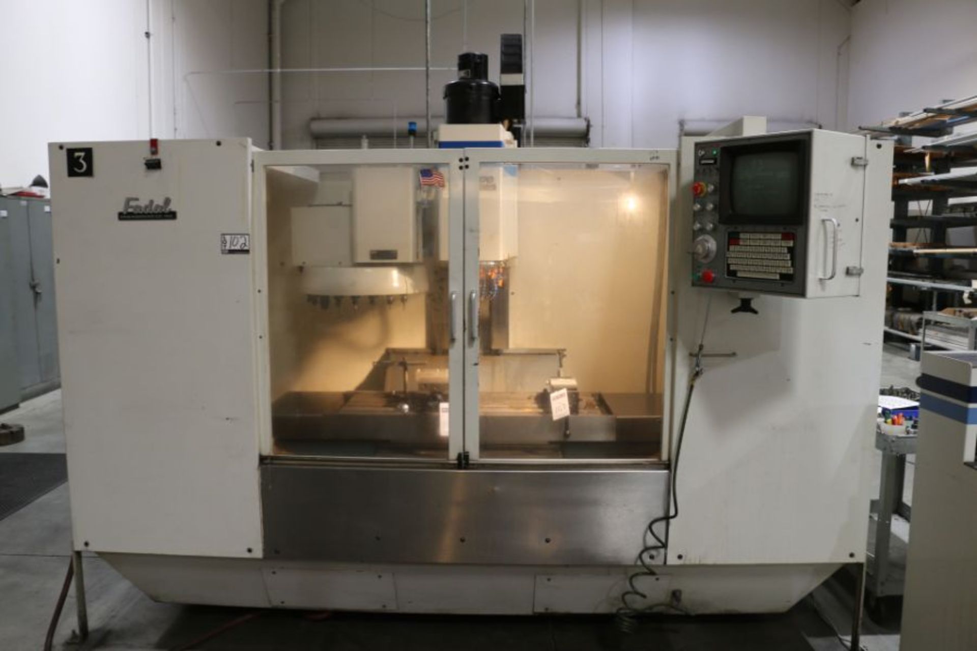 Fadal VMC-4020 Vertical Machining Center, Cat 40, ATC, s/n 9108530, New 1991