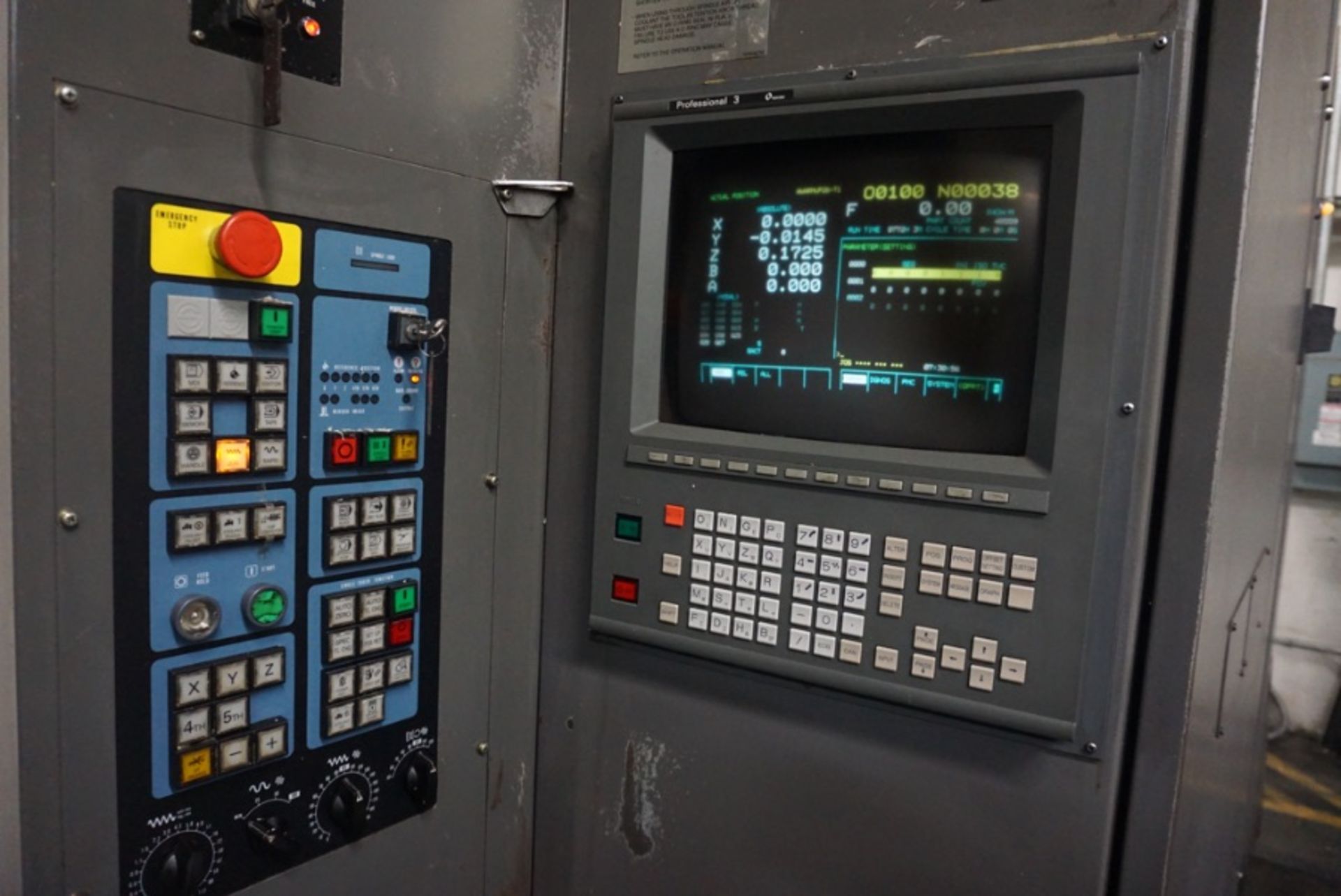 Makino MC1010-5X 5-Axis HMC, Fanuc 16 Pro 3 Control, 39.7” x 41.3” x 41.3” Travels, +20 / -100 A, - Image 6 of 8