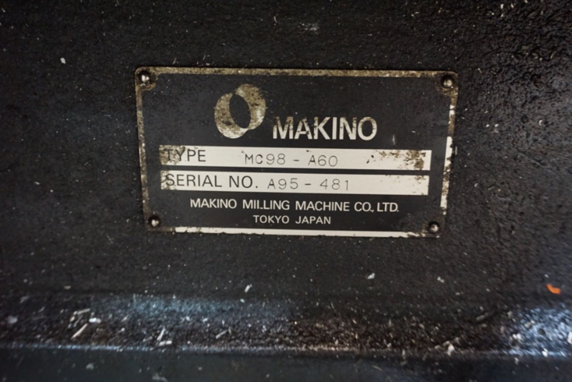 Makino MC98-A120 4-Axis HMC, Fanuc 16 Pro 3 Control, 36”x 32” x 29.5” Travels, 360 Deg. B, CT 50, - Image 7 of 7
