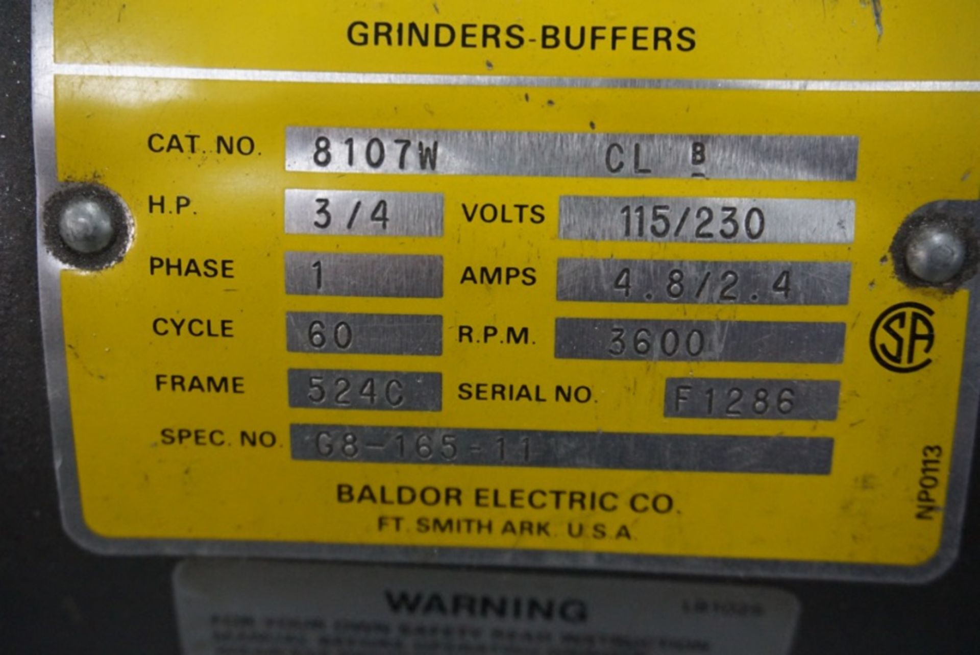 Baldor Double End Grinder - Image 2 of 2