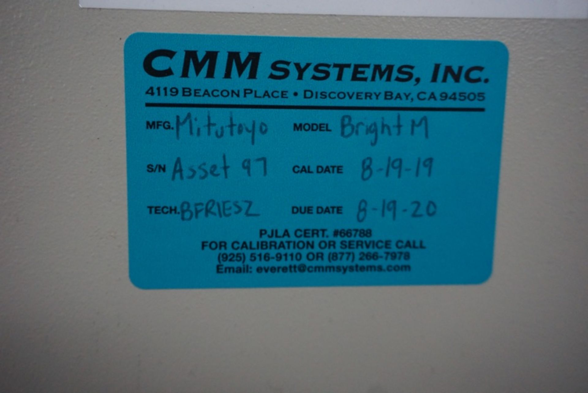 Mitutoyo Bright Lite M BRM 507 CMM - Image 4 of 4