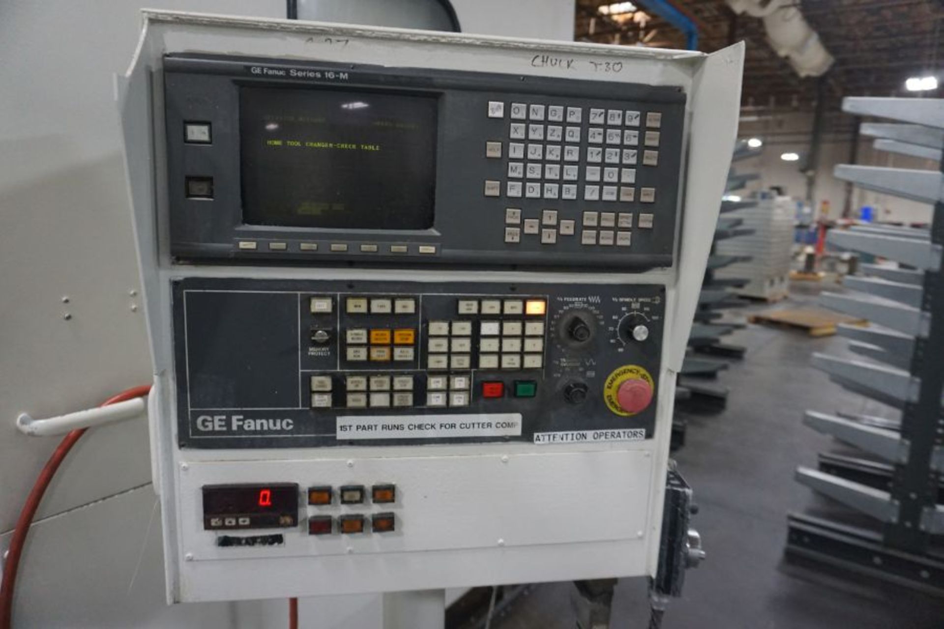 Komo VMC-240, Fanuc 16M, 240" x 24" x 22" travels, 10K RPM, CT40, 30 ATC, s/n 21873-3-1-98, New - Image 5 of 6