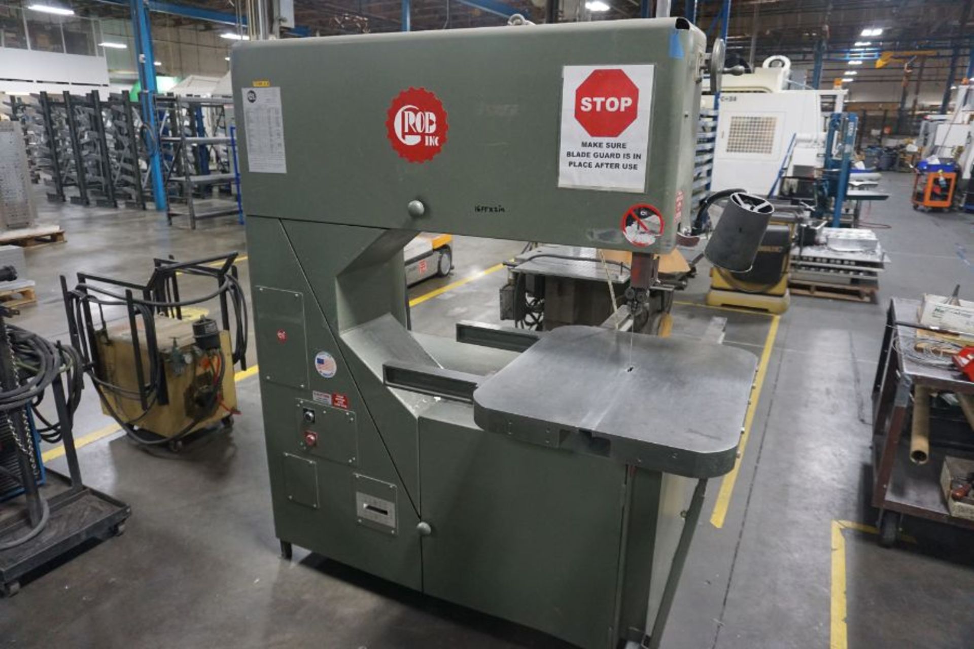 Grob 4V-36 Vertical Band Saw, s/n 2004, New 2013 - Image 3 of 4