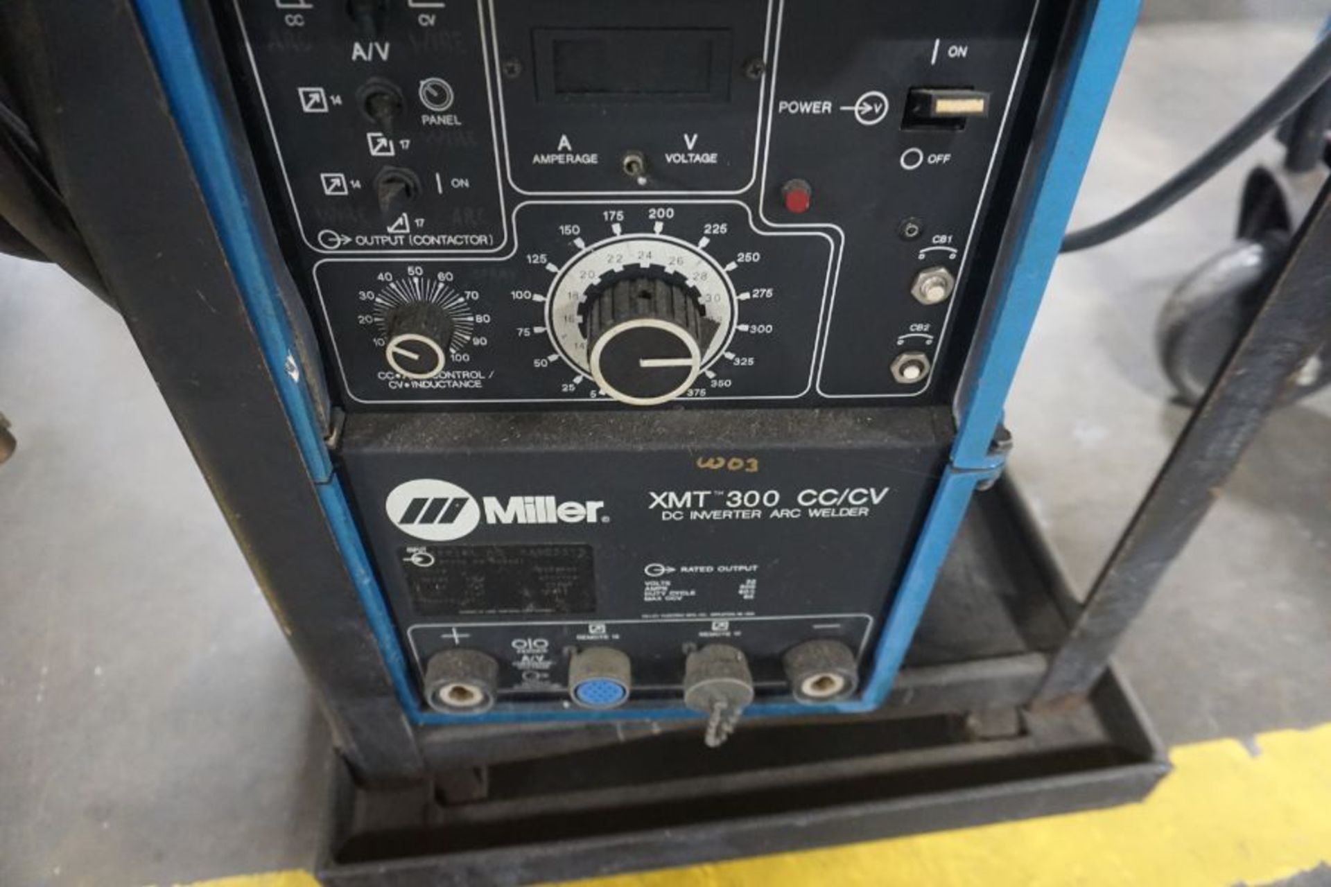 Miller XMT 300 cc/cv Welder w/ Wire Feeder - Image 3 of 4
