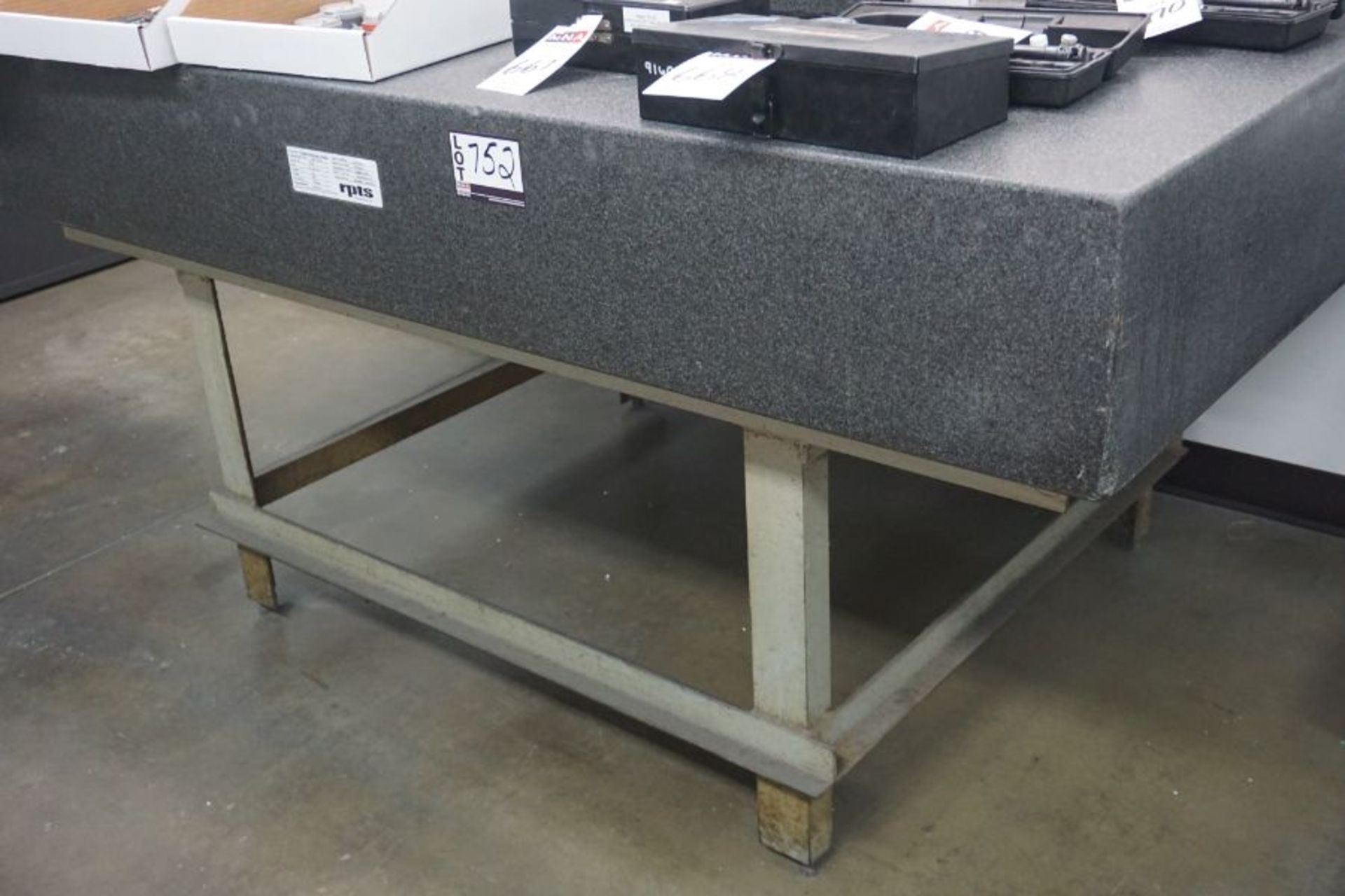 Starrett 72" x 48" x 10" Granite Surface Plate - Image 3 of 5