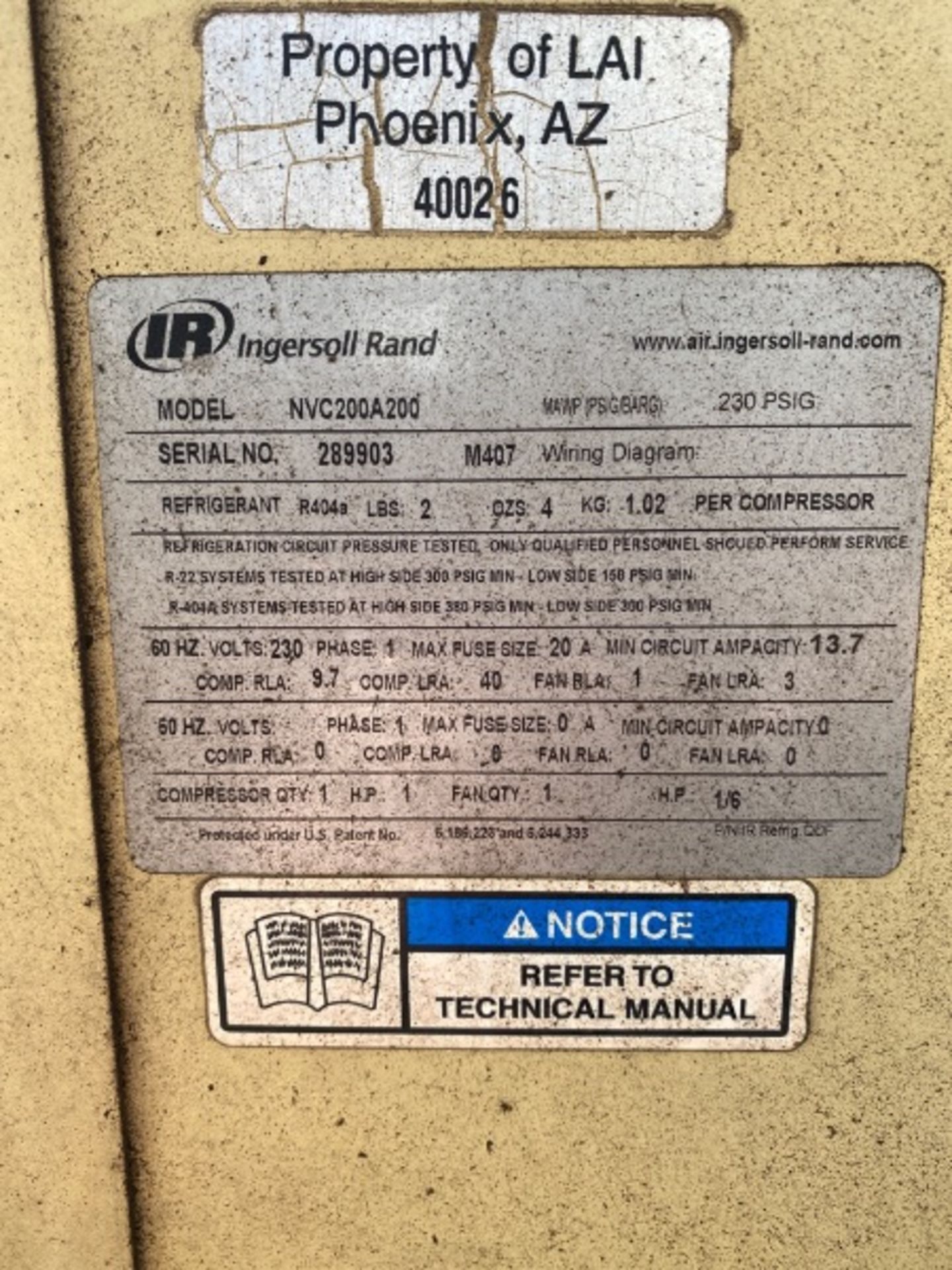 Ingersoll Rand NVC200A200 Air Dryer - Image 4 of 4