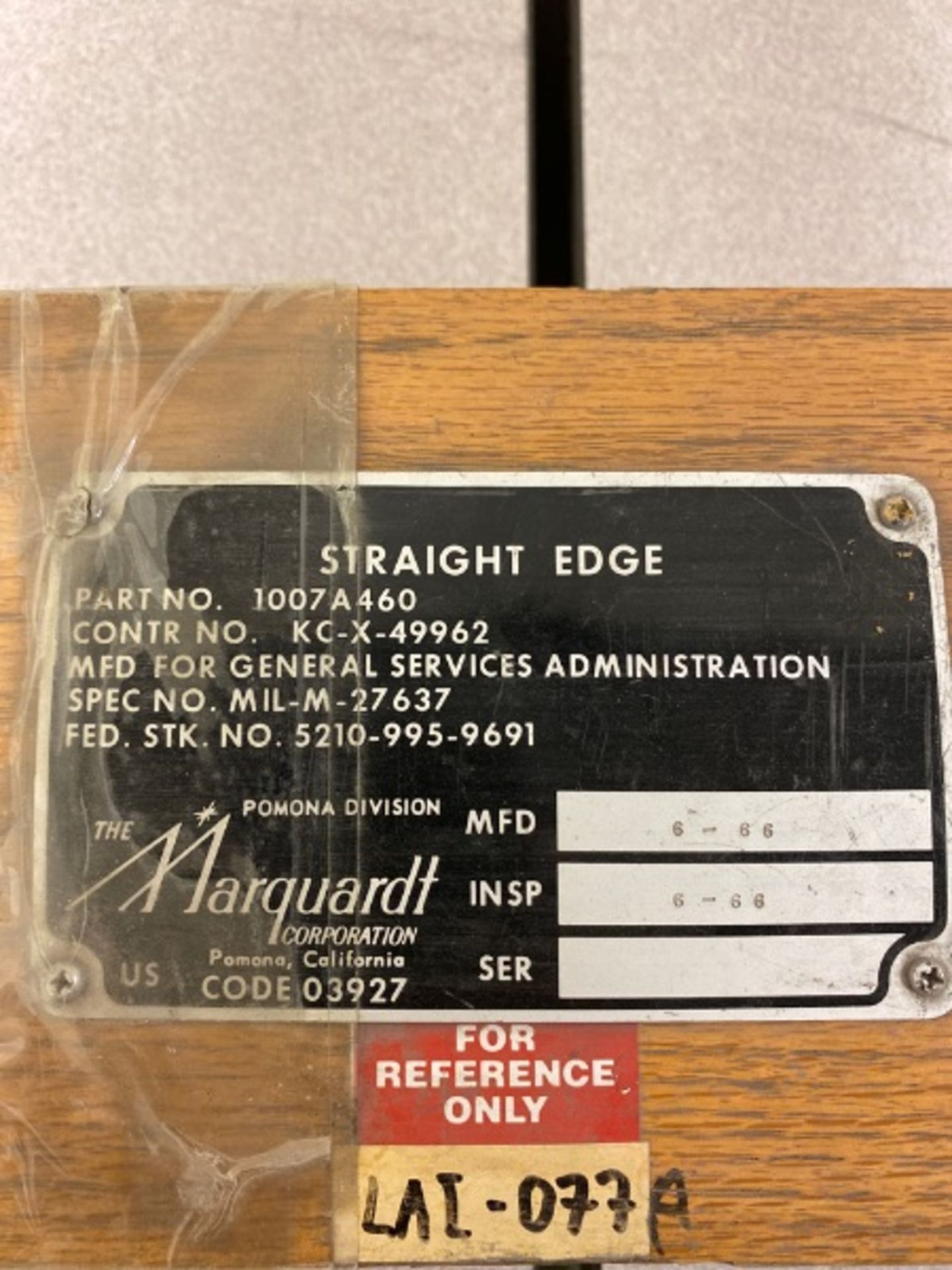 Maquardt Straight Edge - Image 4 of 4