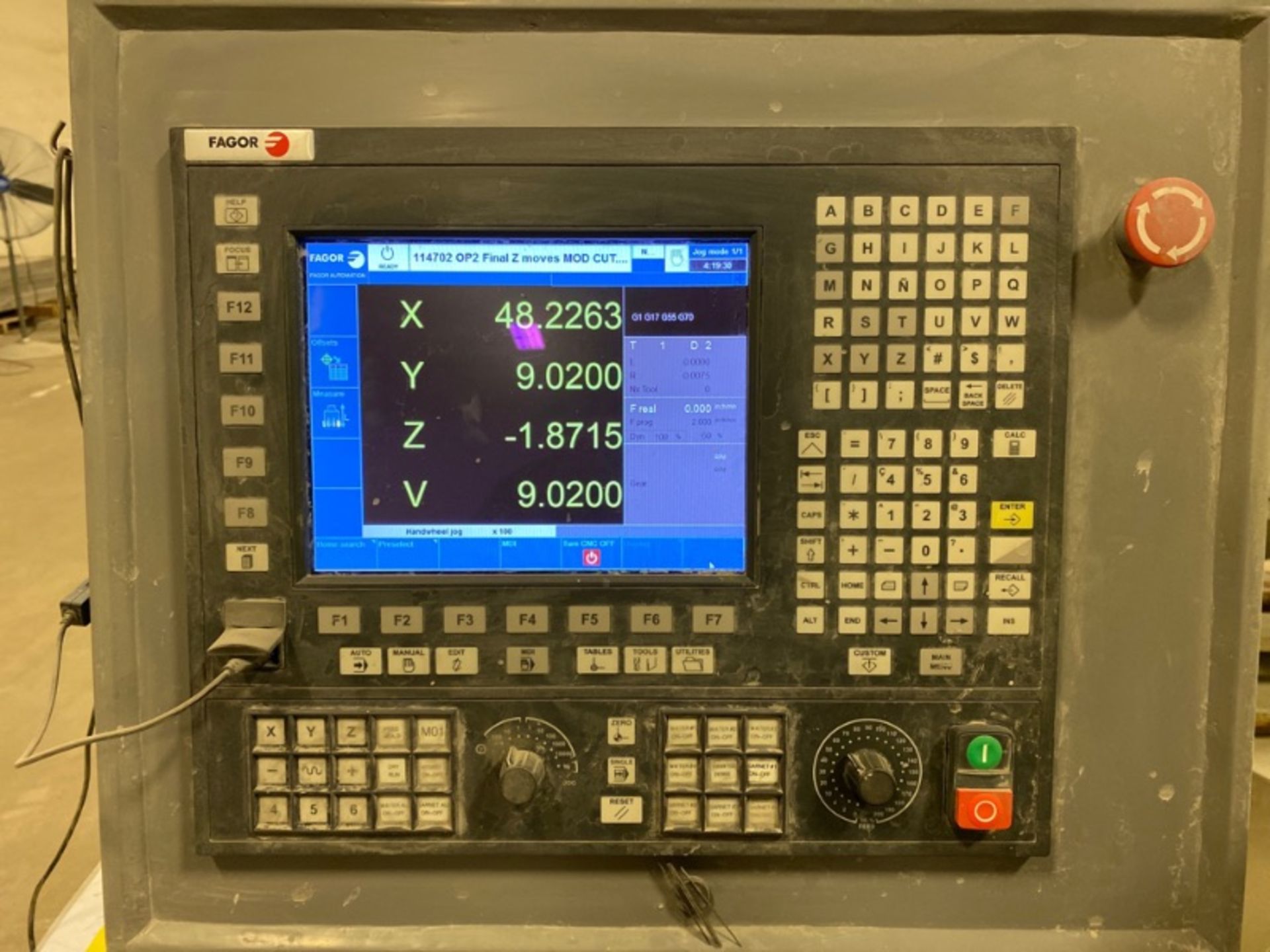 PAR Systems Vector 4 Post Gantry 4-Axis CNC Waterjet, 2018 Fagor CNC Control - Image 7 of 7