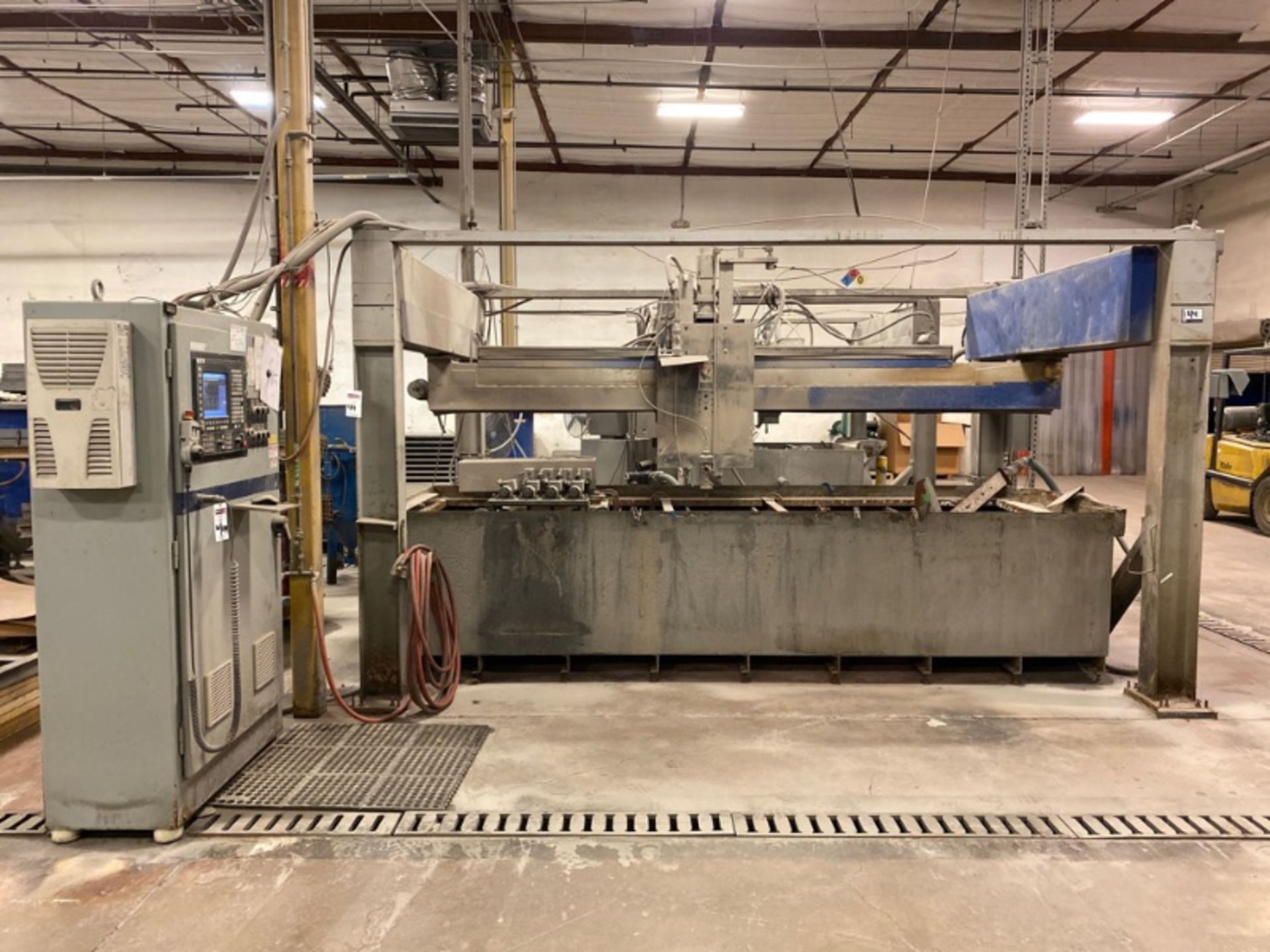 Chukar 4-Post Gantry Rail 4-Axis CNC Water Jet, 2015 Fagor Control, 55k PSI, New 2005