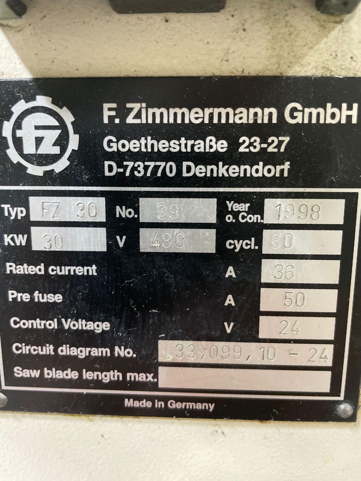 Zimmerman FZ30-5 5-Axis CNC Vertical Milling Machine, Siemens Simnumerik control, 158" x 110" Travel - Image 10 of 12