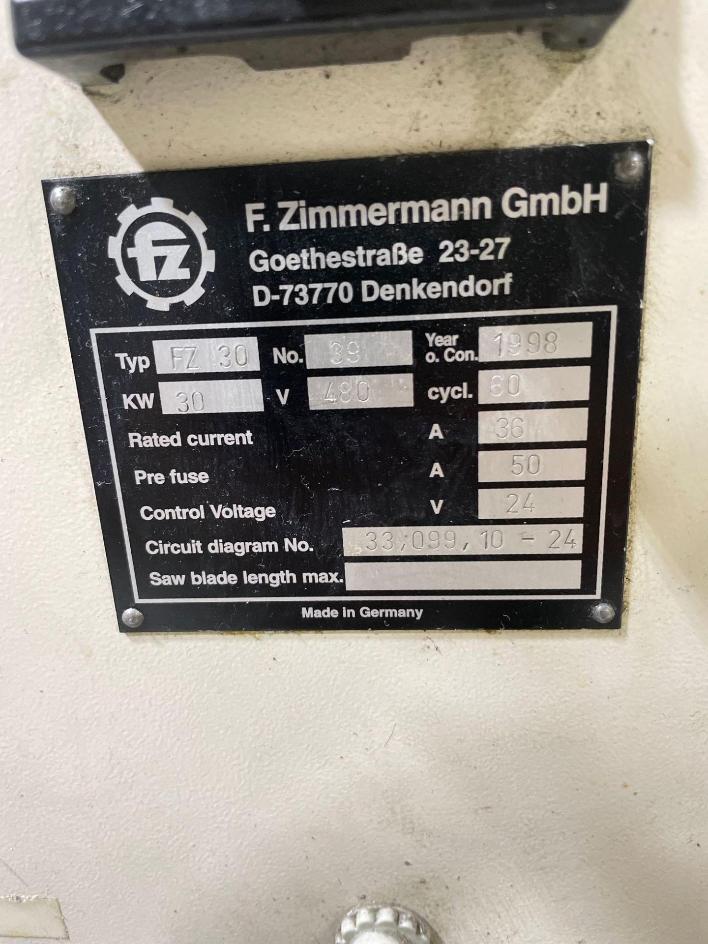 Zimmerman FZ30-5 5-Axis CNC Vertical Milling Machine, Siemens Simnumerik control, 158" x 110" Travel - Image 9 of 12