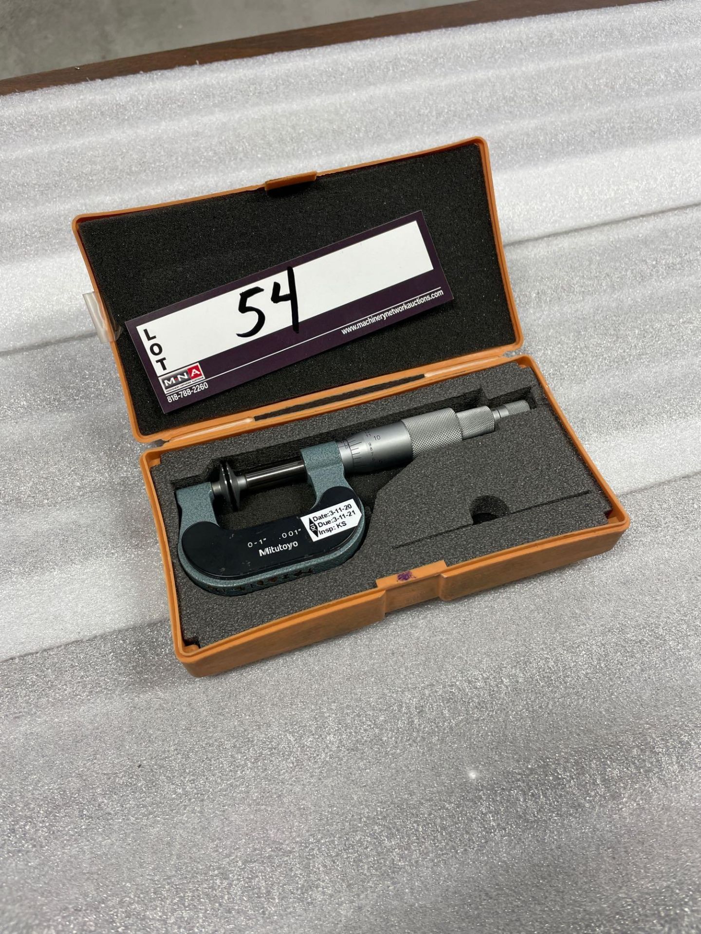 Mitutoyo 0 - 1 disc micrometer - Image 3 of 3