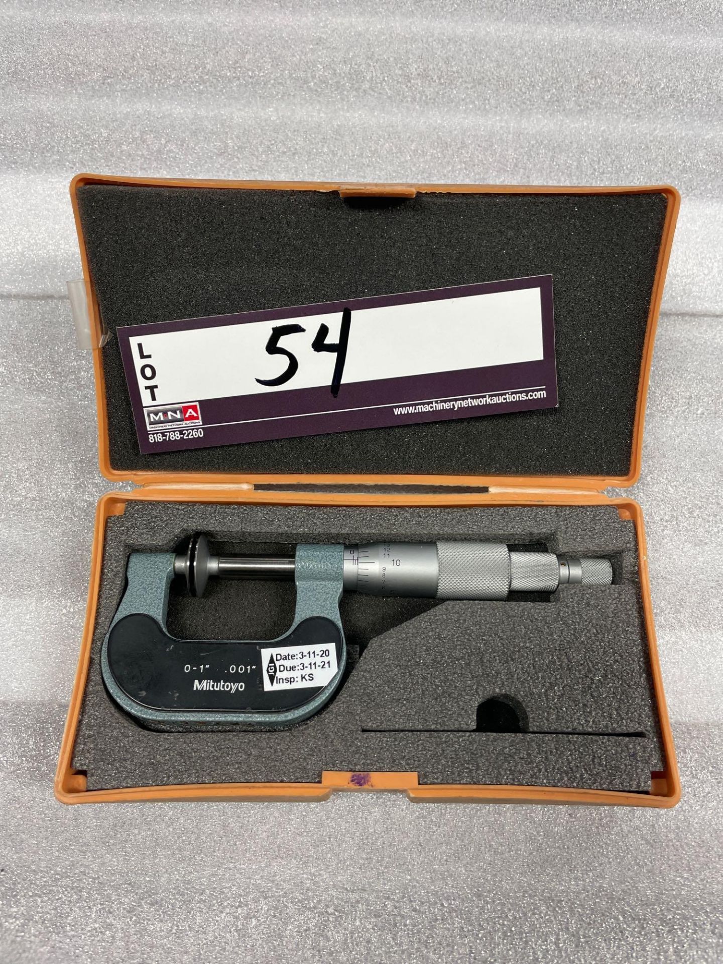 Mitutoyo 0 - 1 disc micrometer