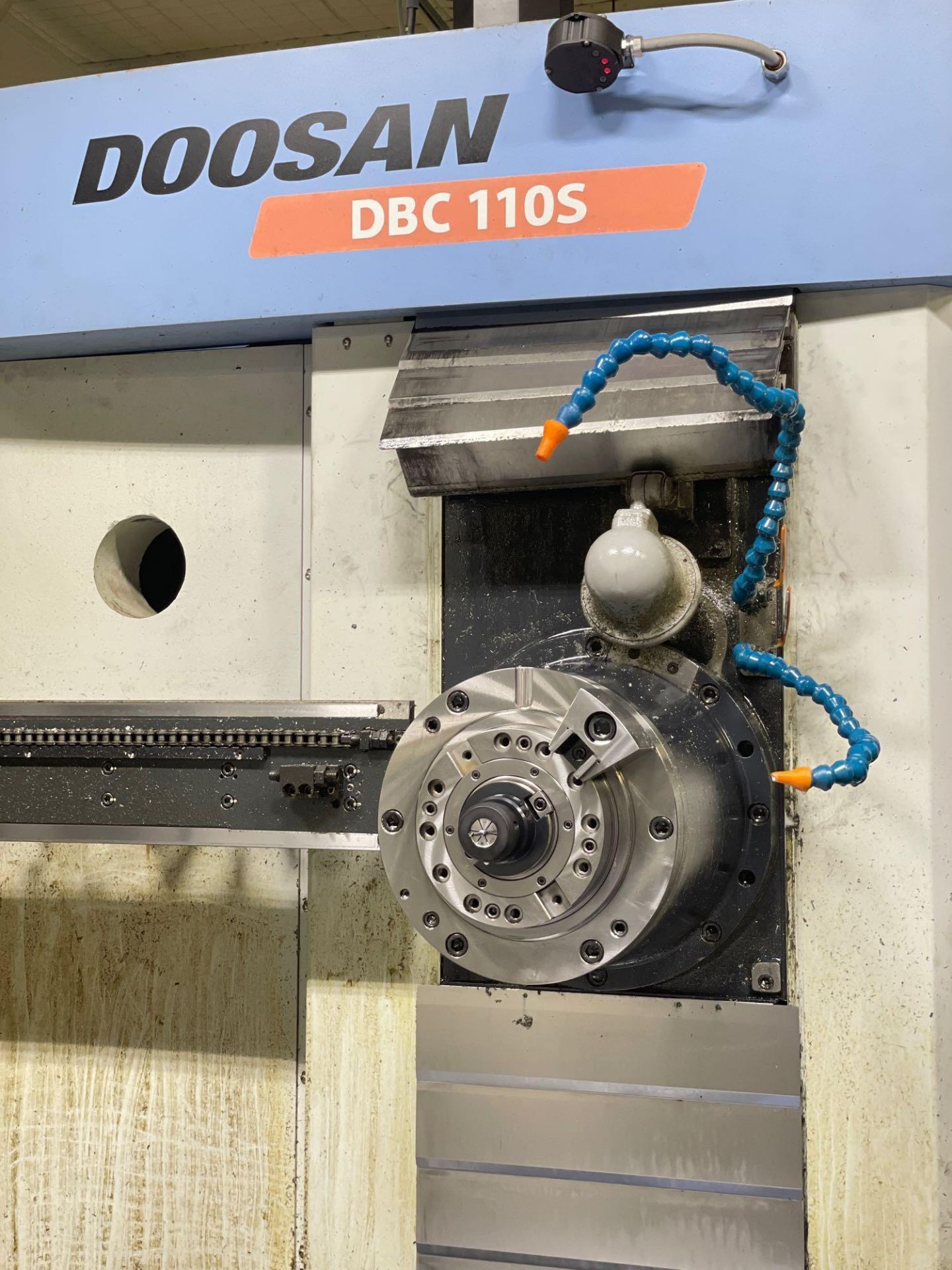 4.3" Doosan DBC 110S 5-Axis CNC Table-Type Horizontal Boring Mill, Fanuc Series A32i control, 4.3" S - Image 7 of 17