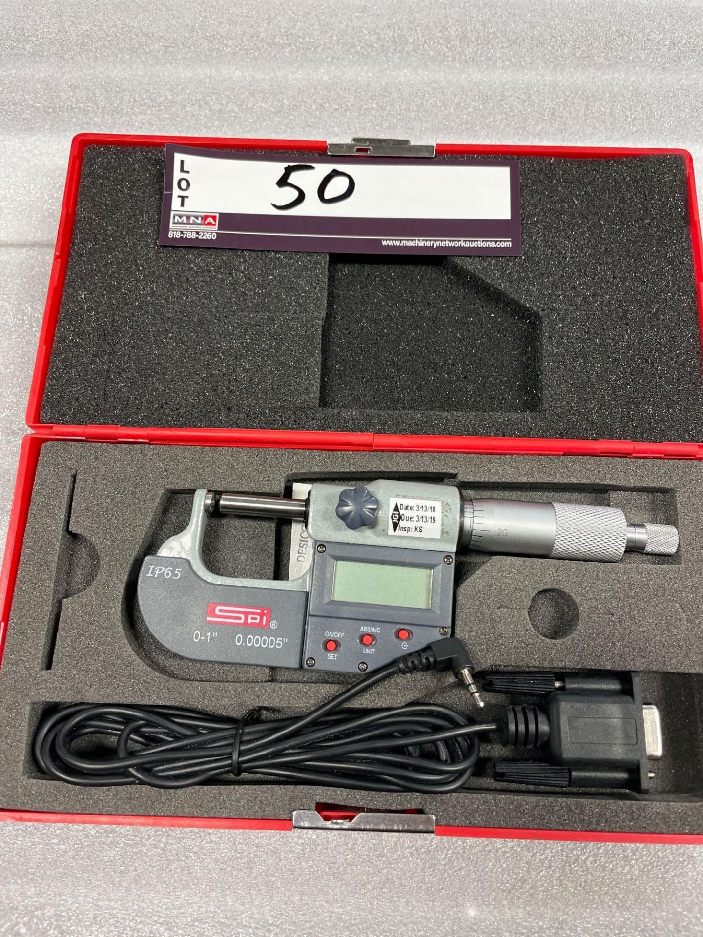 SPI 0-1” Digital Micrometer - Image 3 of 3