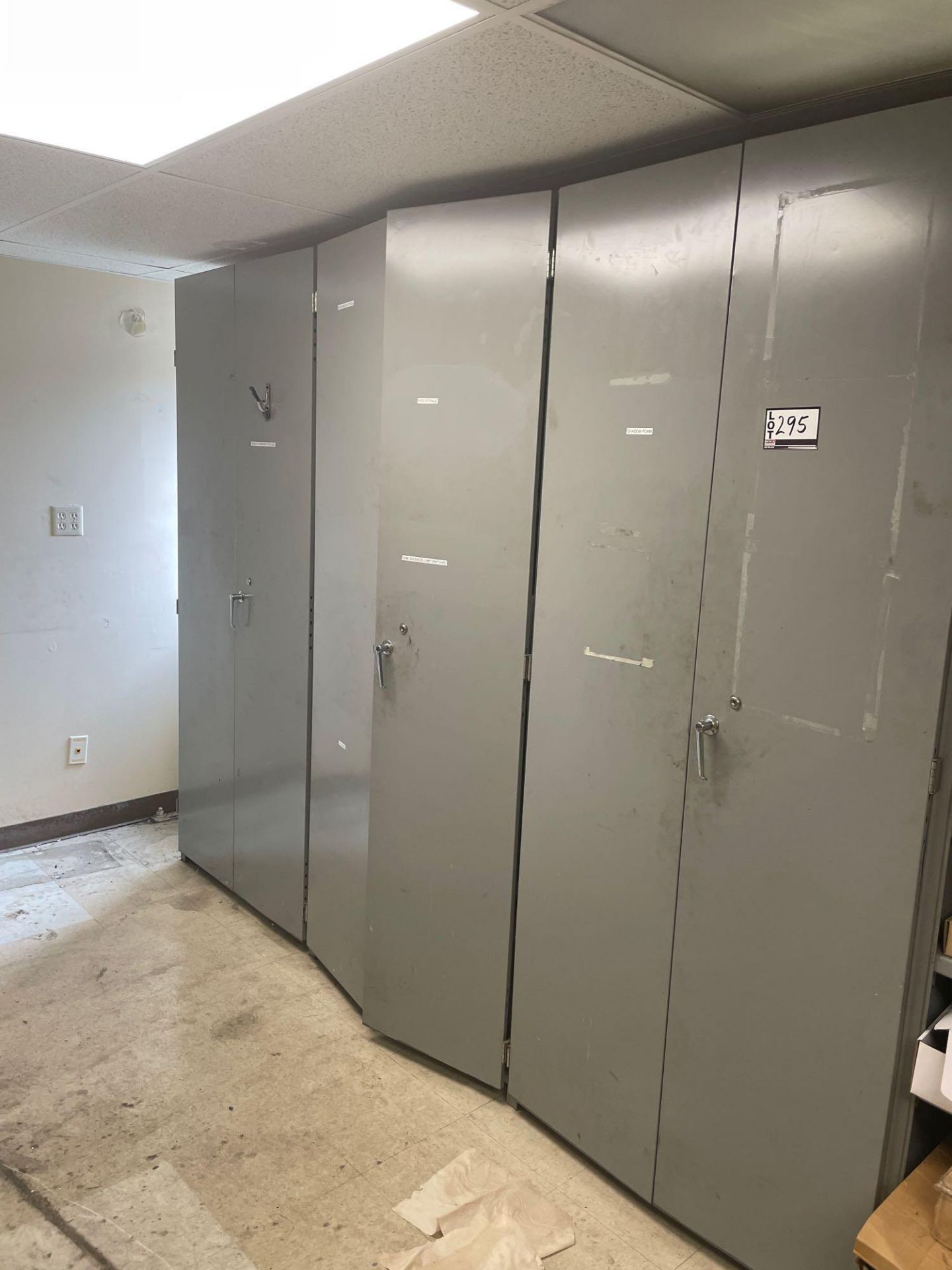 (3) 2 Door Metal Cabinets