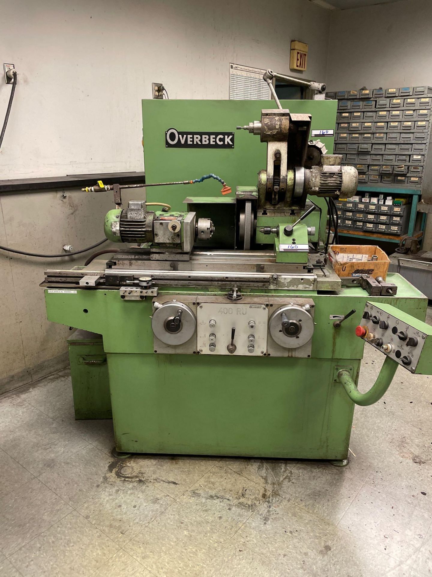 Overbeck 400 RU Universal ID/OD Cylindrical Grinder, swing down ID spindle, auto infeed, dresser