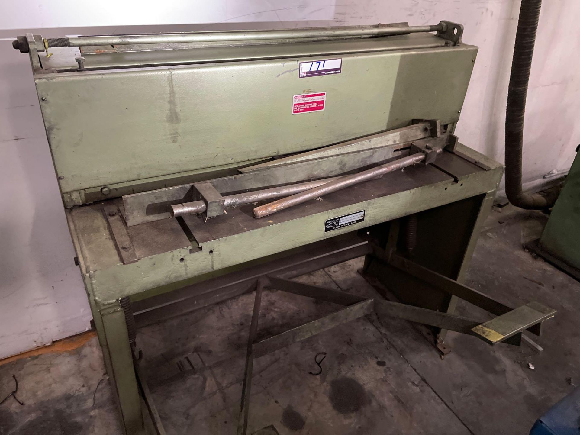 G&H UTG 16/40 4ft Shear, 16G Capacity, s/n 5781 - Image 2 of 5