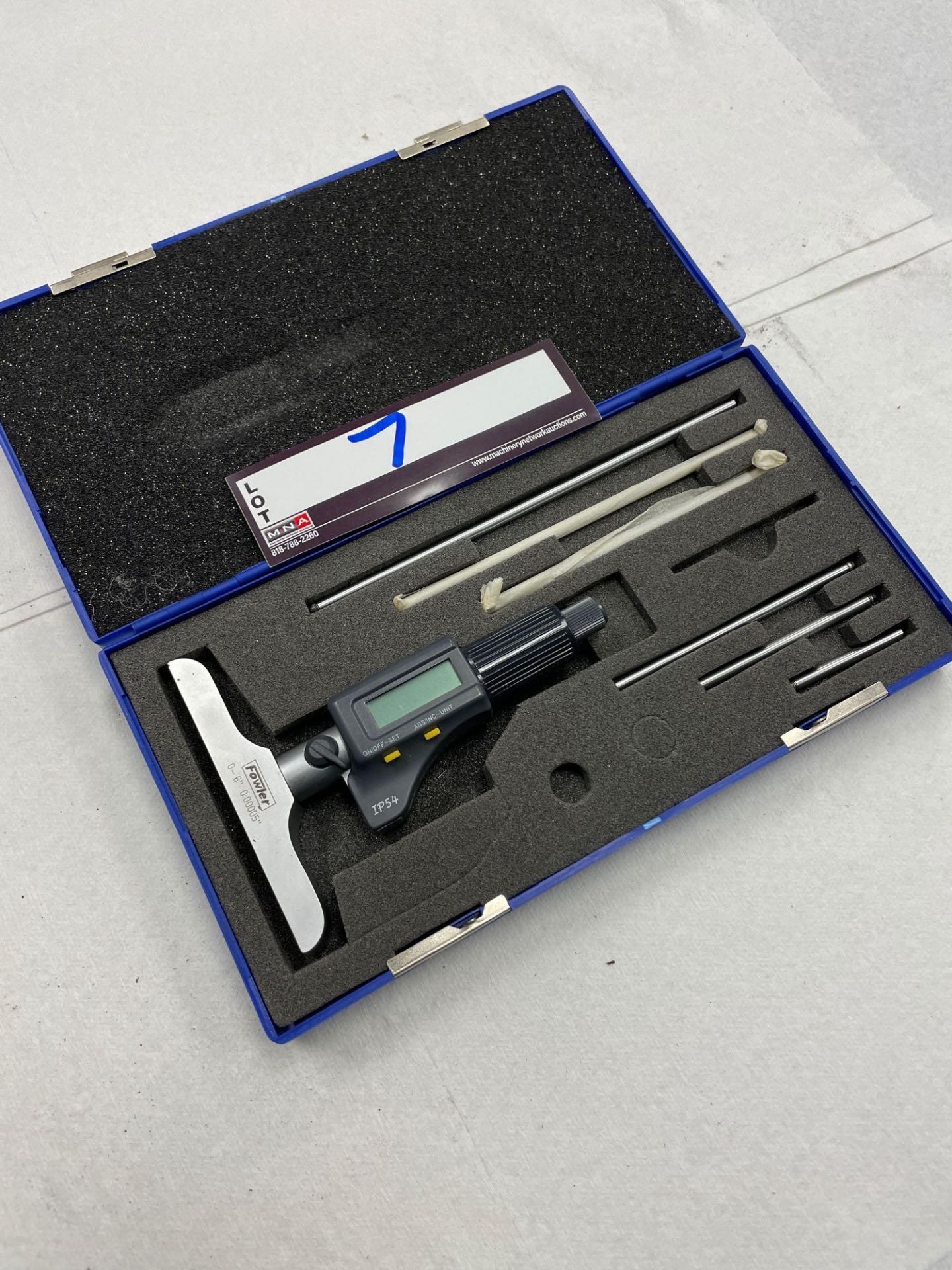 Fowler 0" - 6" Digital Depth Micrometer - Image 2 of 4