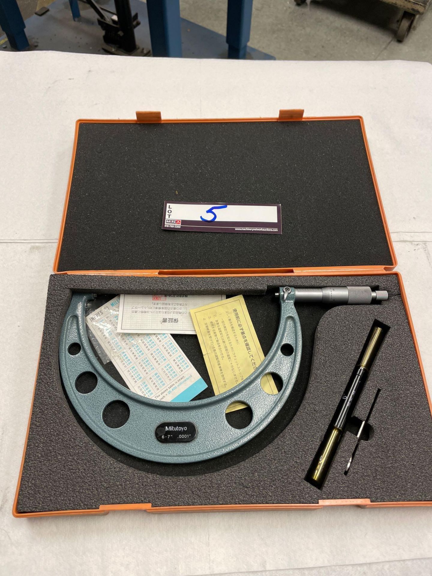 Mitutoyo 6" - 7" Outside Micrometer - Image 4 of 4