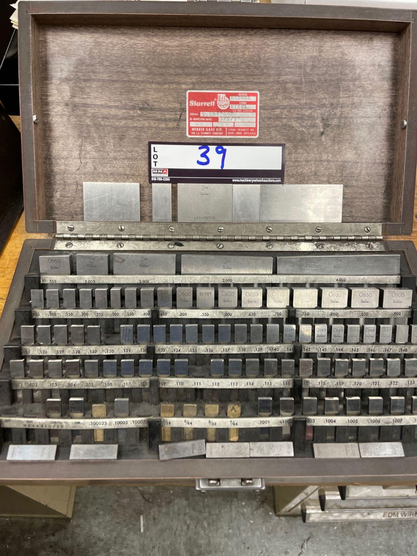 Starrett Steel Gage Block Set