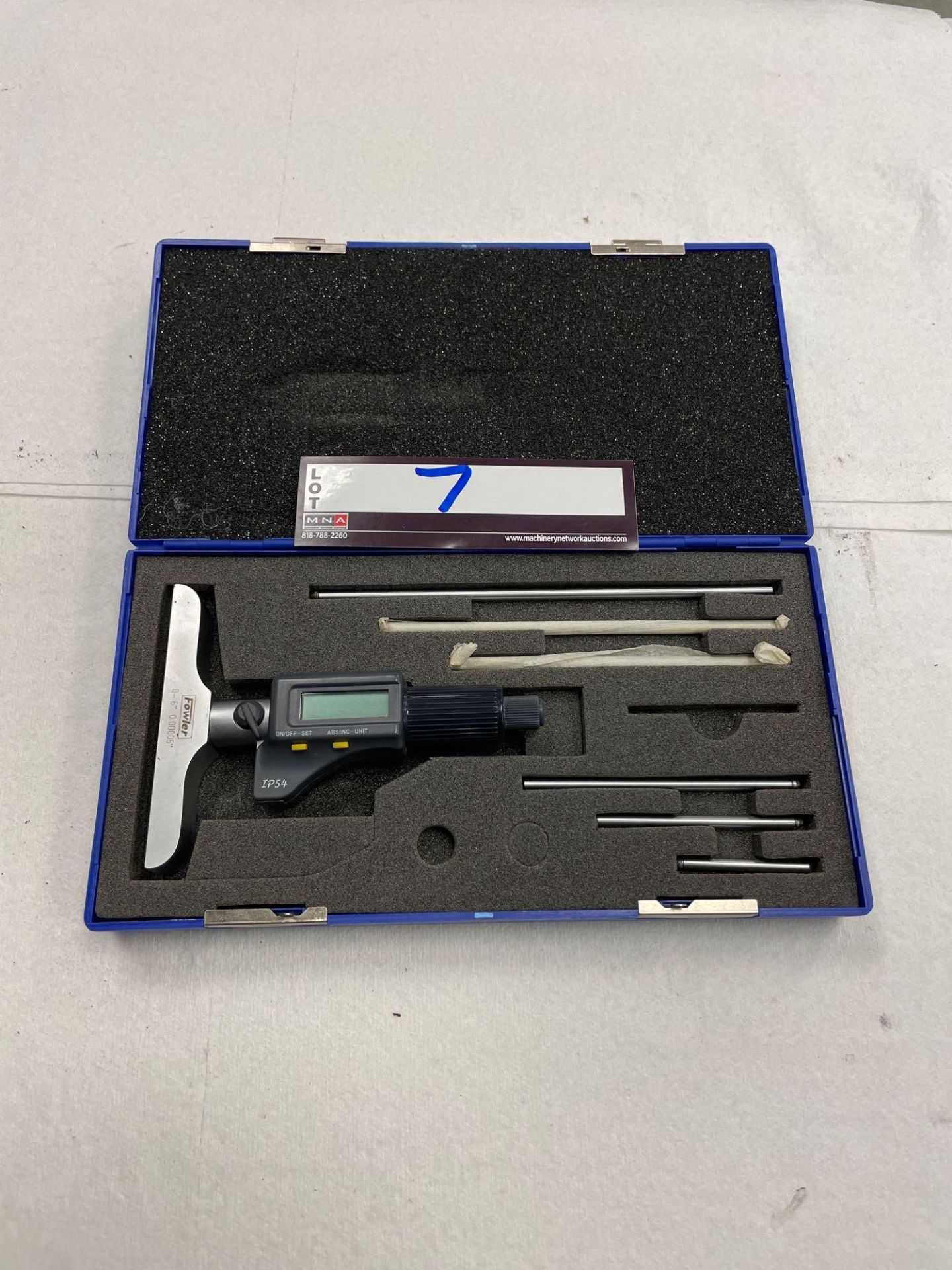 Fowler 0" - 6" Digital Depth Micrometer - Image 4 of 4