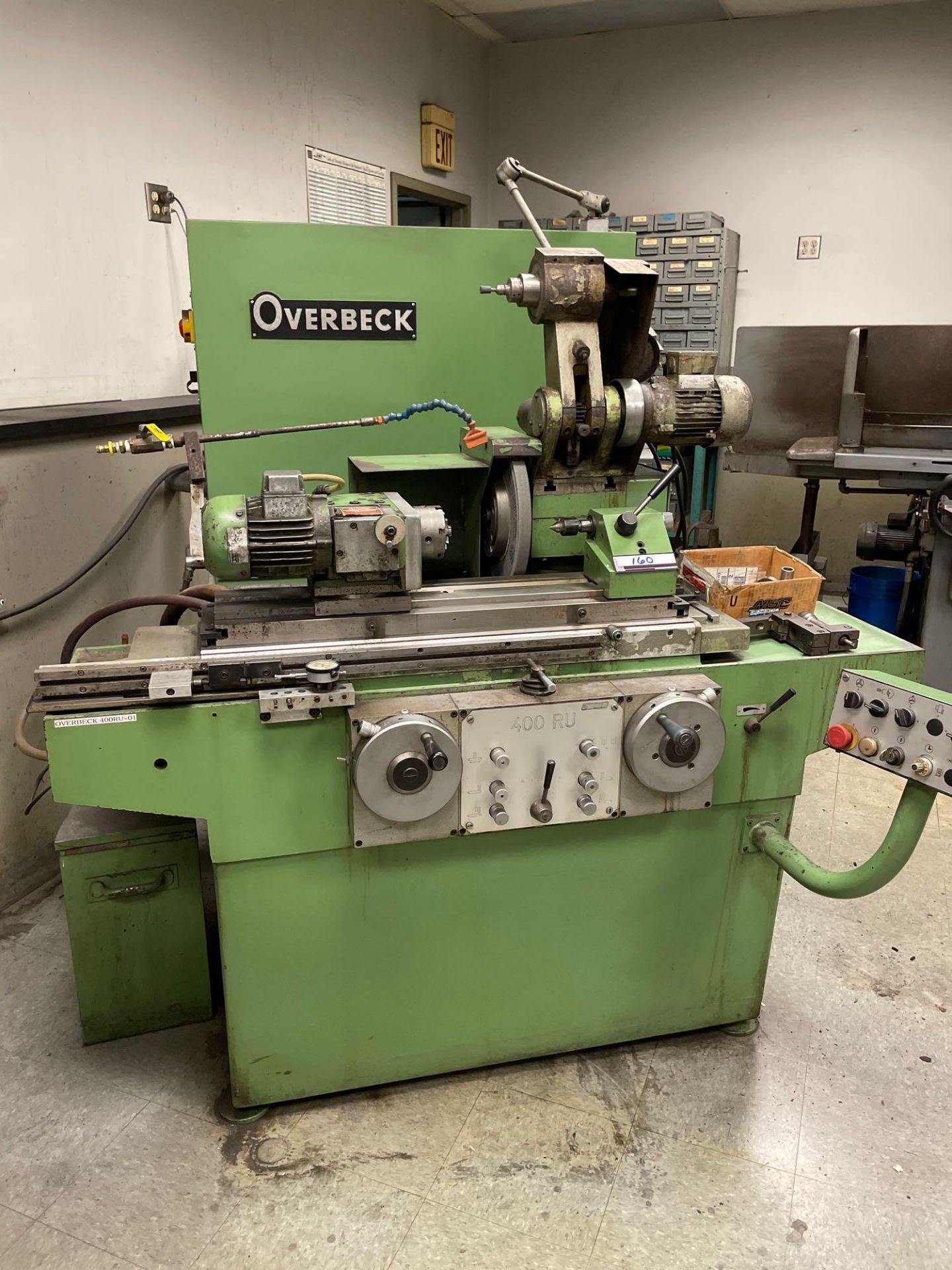 Overbeck 400 RU Universal ID/OD Cylindrical Grinder, swing down ID spindle, auto infeed, dresser - Image 3 of 6