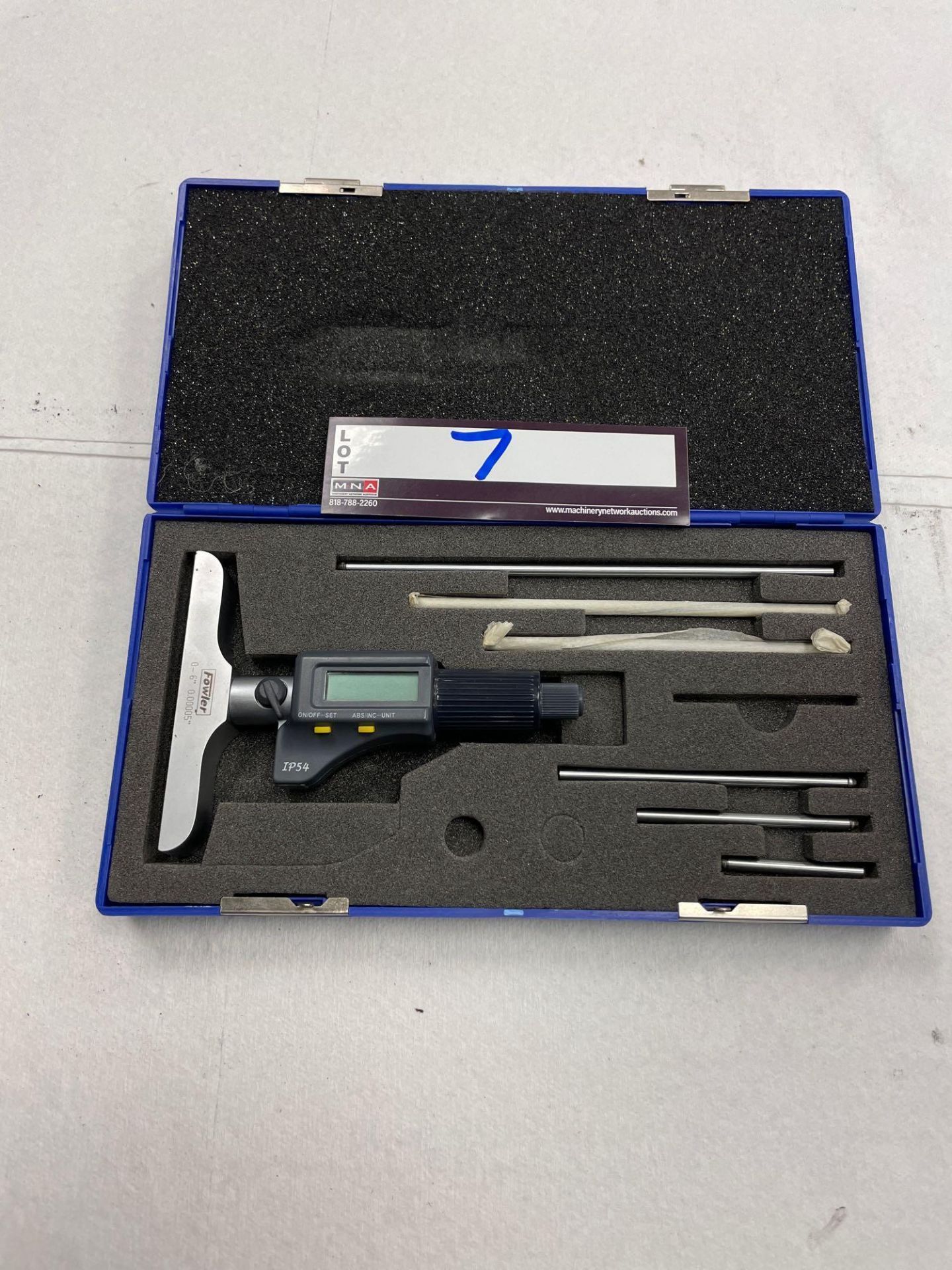 Fowler 0" - 6" Digital Depth Micrometer