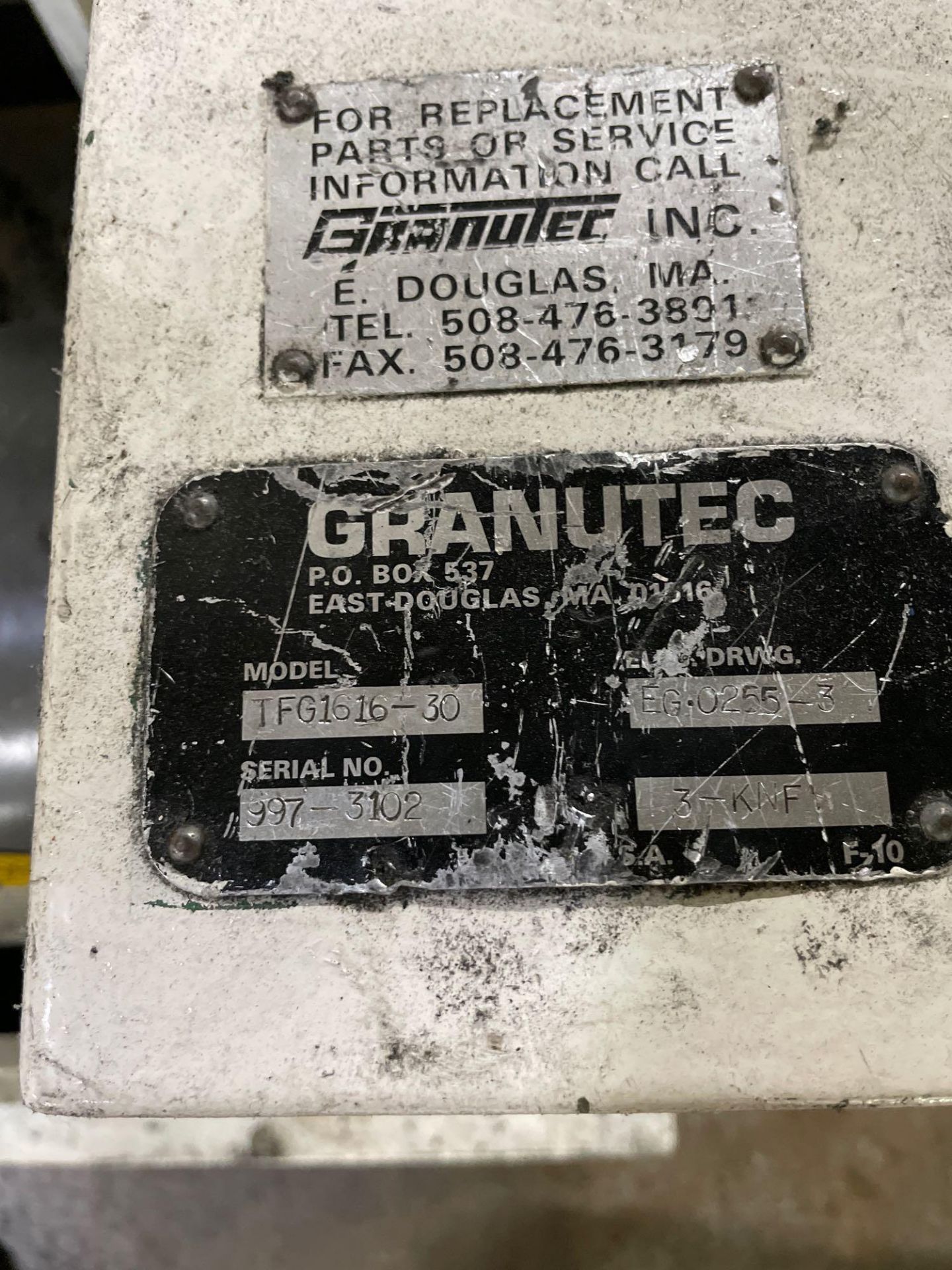 Granutec 30HP granulator grinder m/n TFG 1616-30 - Image 6 of 6
