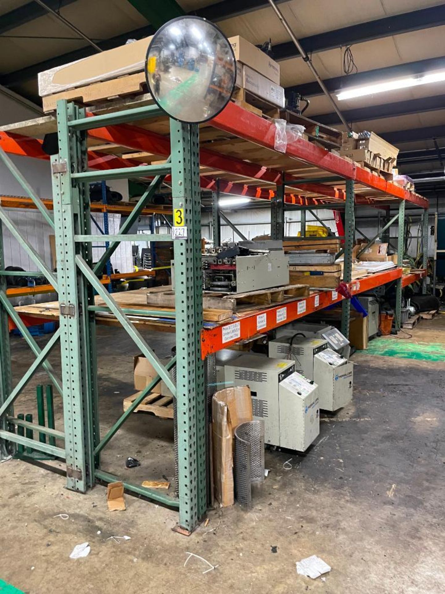 6 Sections of Pallet Racks with Content