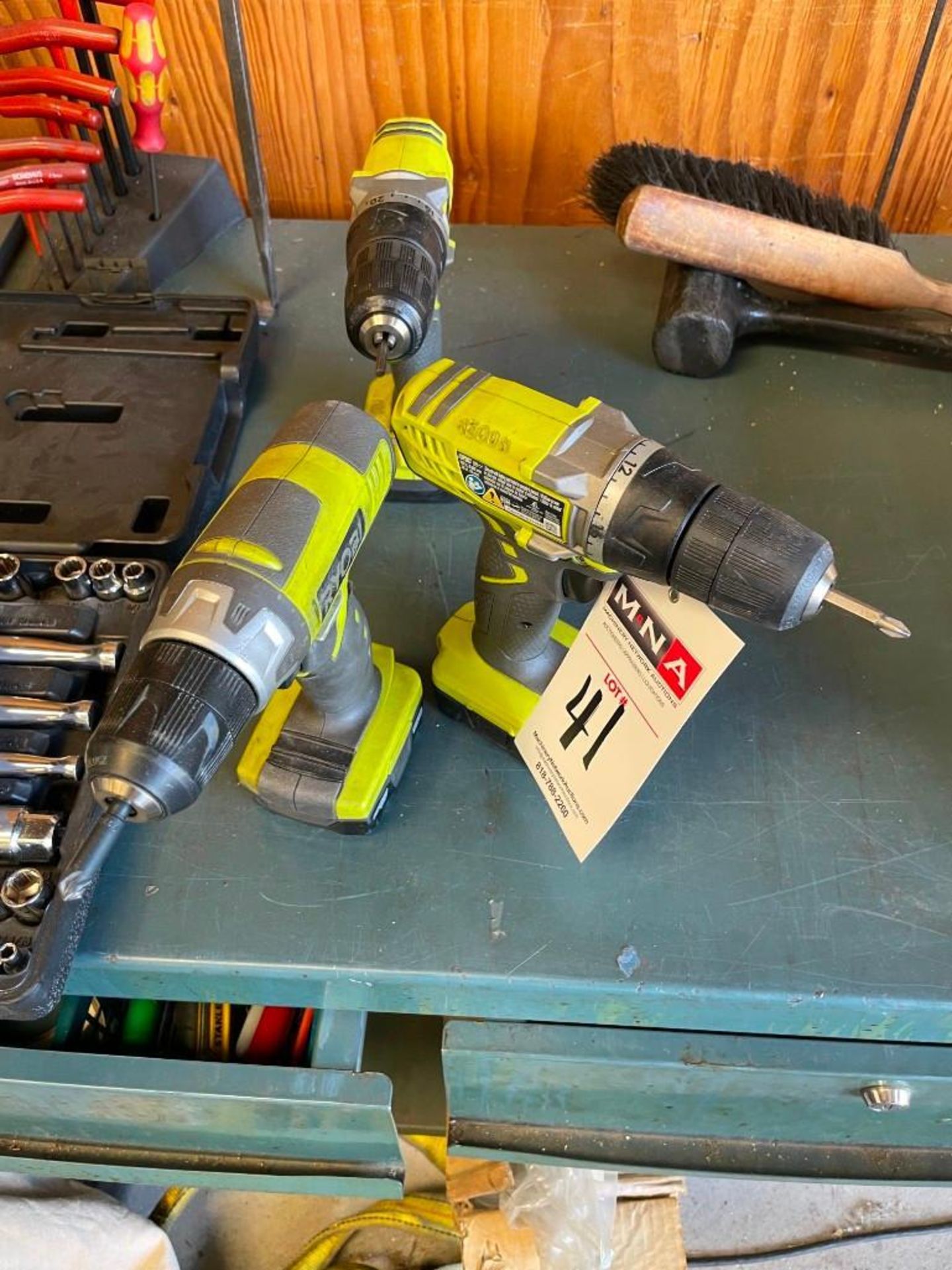 (3) Ryobi Cordless Drills