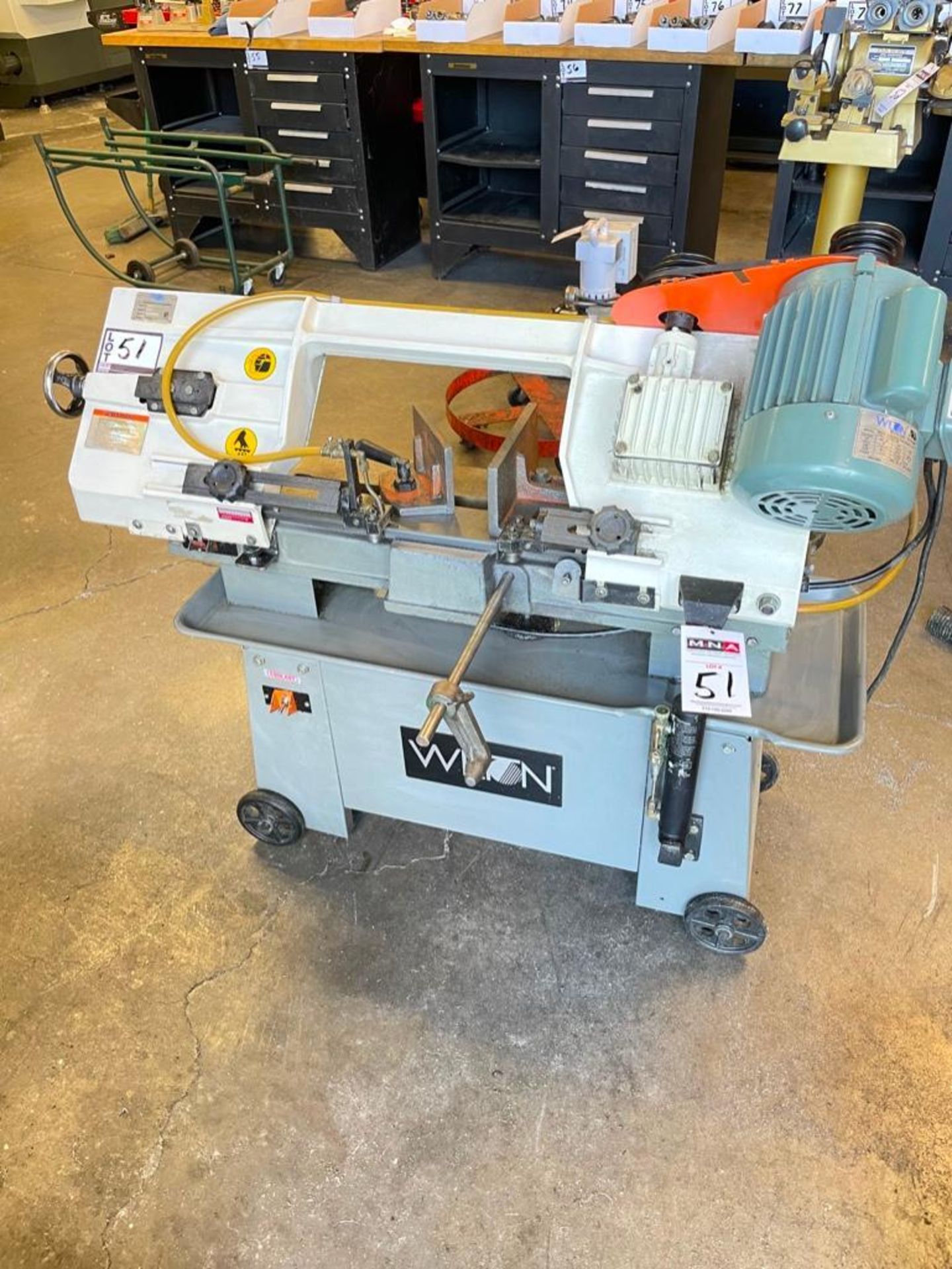 Wilton 7" x 12" Horizontal Bandsaw, m/n 3410, s/n 060612398