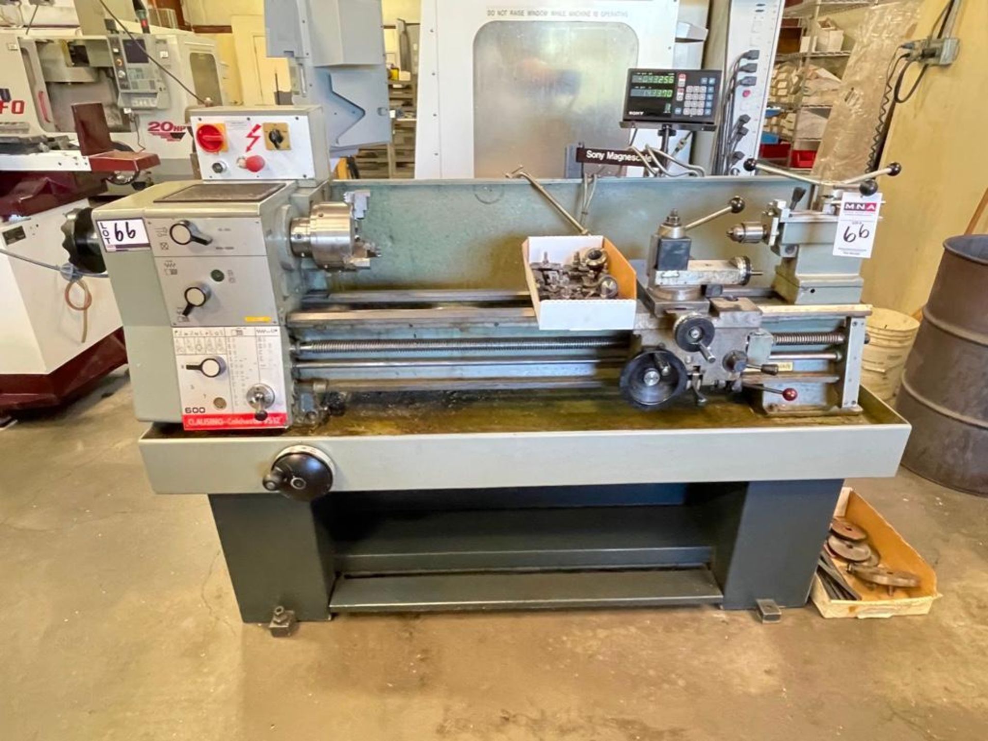 12" x 36" Clausing Colchester VS12 Engine Lathe, Sony DRO