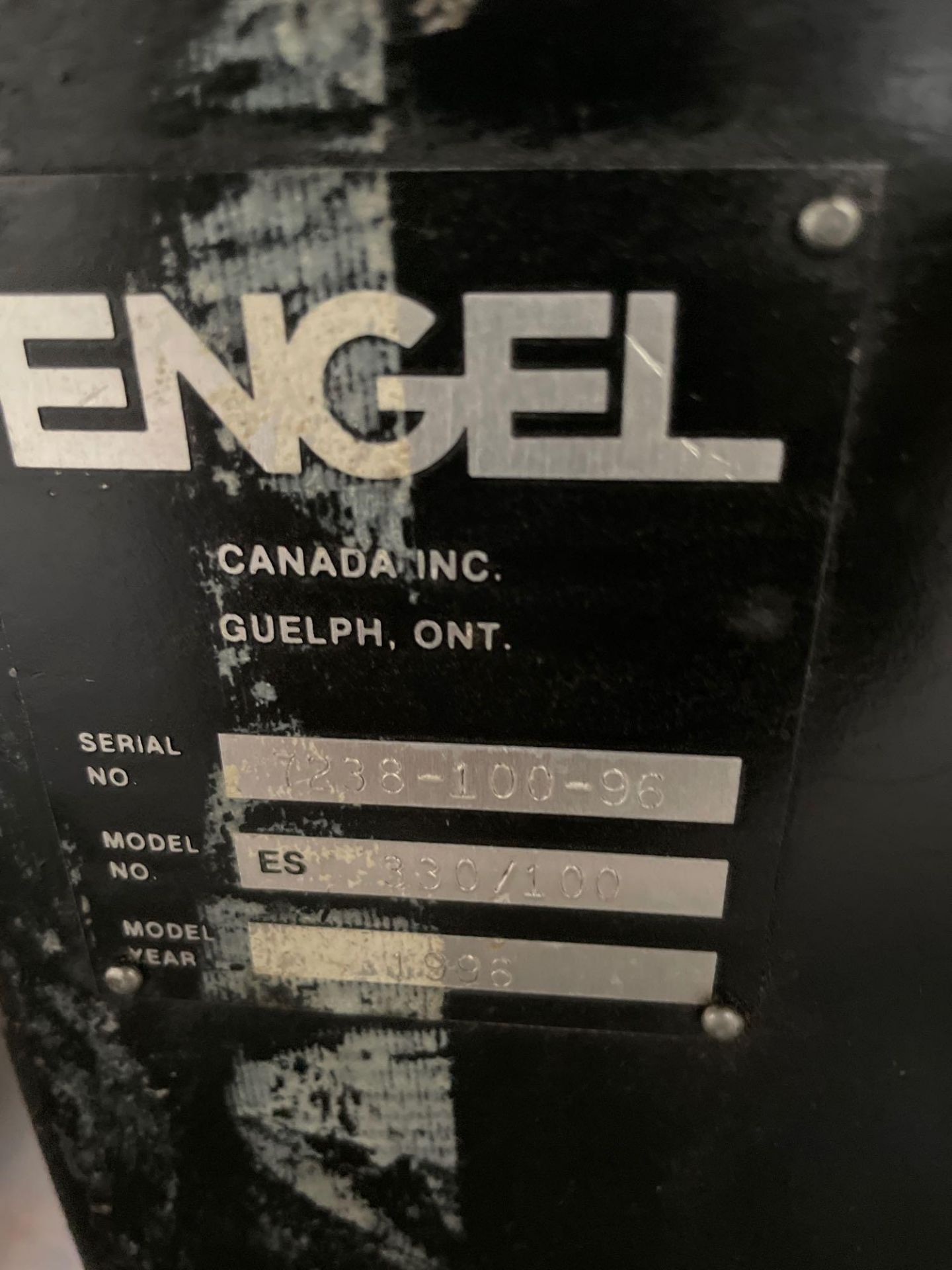 100 Ton Engel 100TL Injection Molder, 8.1oz Shot Size, s/n 7238/150/95, New 1996 - Image 8 of 8