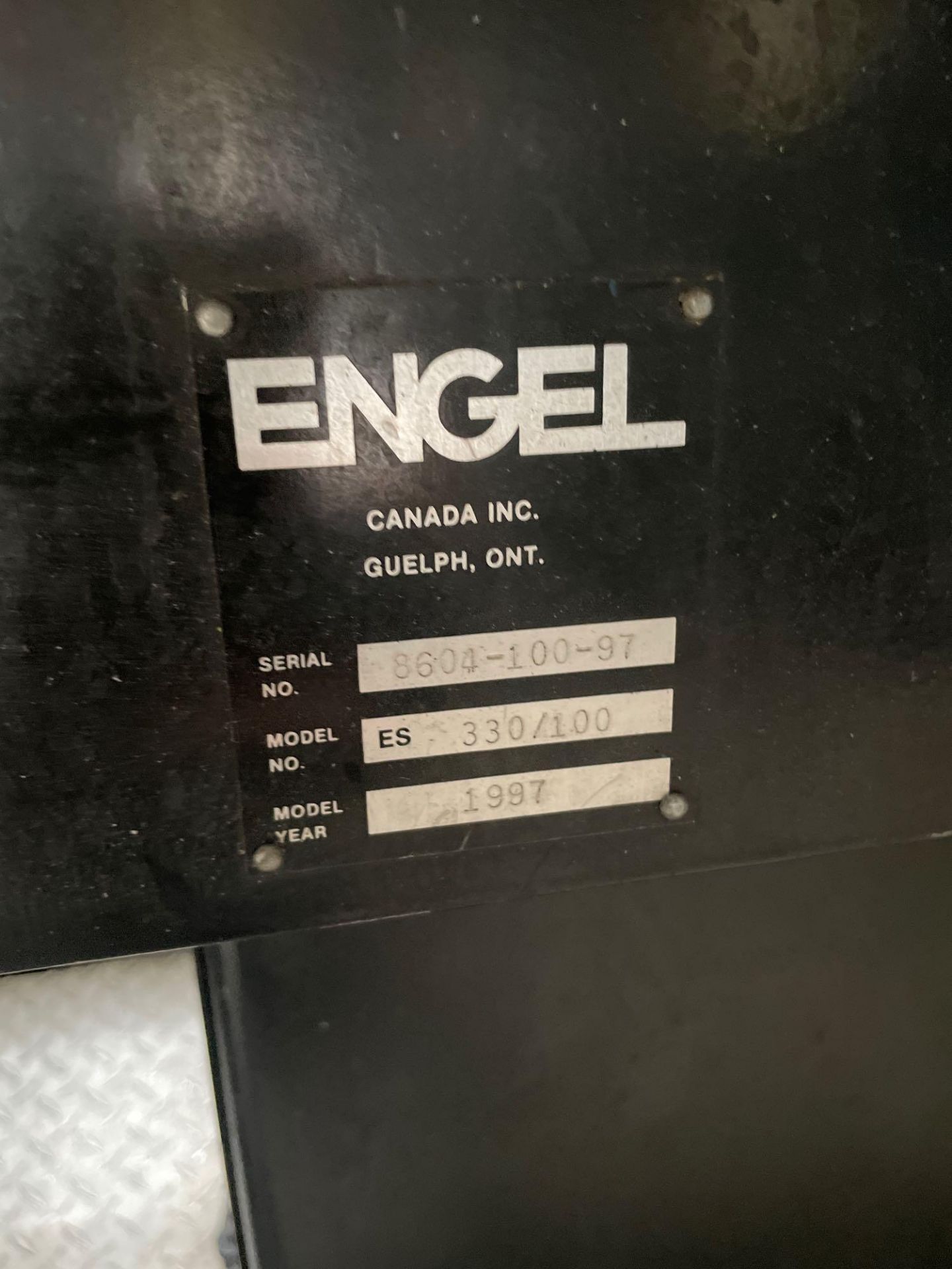 100 Ton Engel 100TL Injection Molder, 8.1oz Shot Size, s/n 8604/100/97, New 1997 - Image 7 of 9