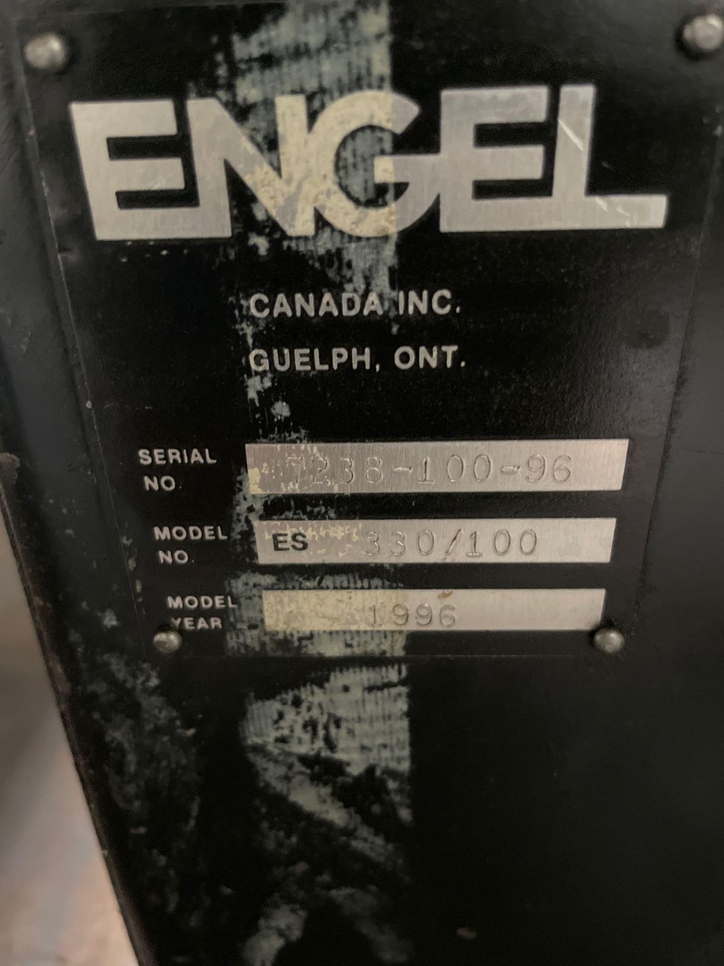 100 Ton Engel 100TL Injection Molder, 8.1oz Shot Size, s/n 7238/150/95, New 1996 - Image 7 of 8