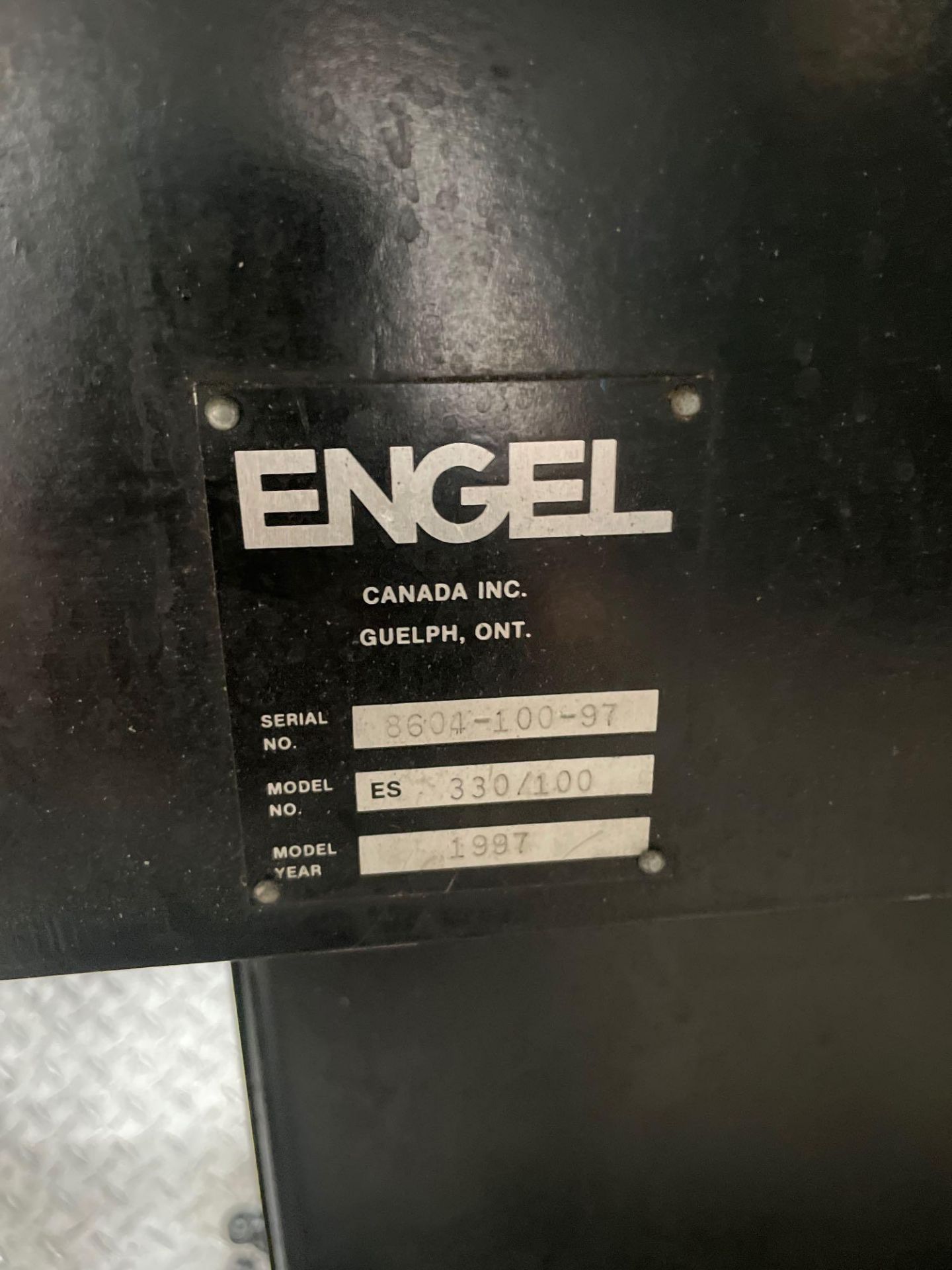 100 Ton Engel 100TL Injection Molder, 8.1oz Shot Size, s/n 8604/100/97, New 1997 - Image 6 of 9