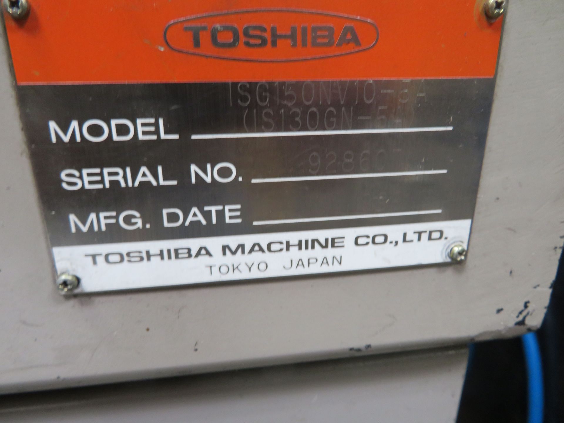 150 Ton Toshiba ISG150N Injection Molder, 8.1oz Shot Size, Injectvisor V10 Control, New 1999 - Image 9 of 9