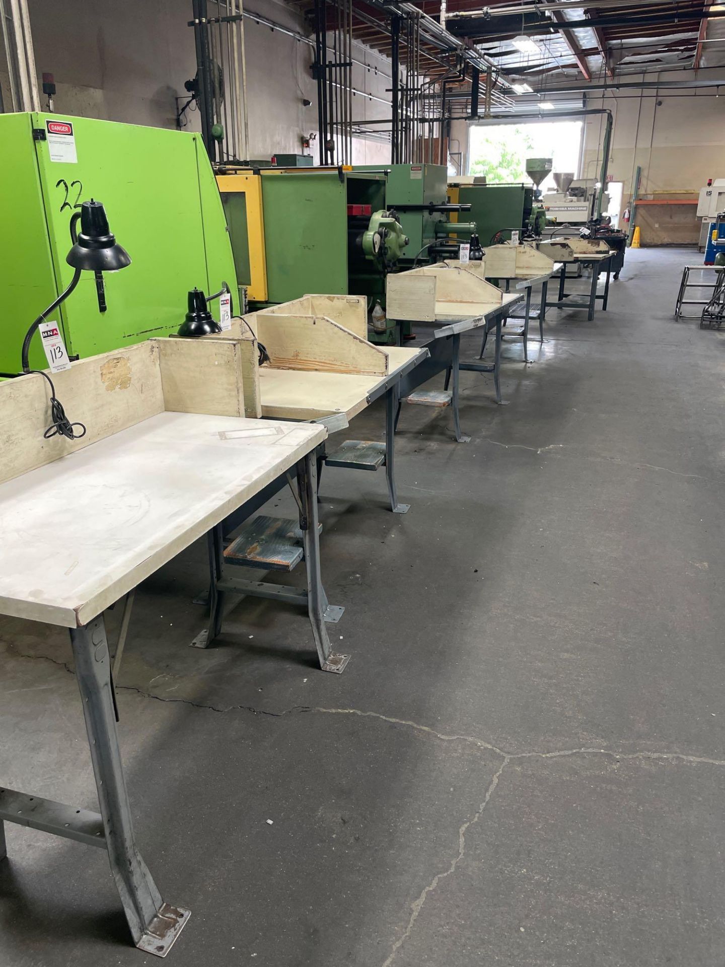 (6) Wood Top Work Benches