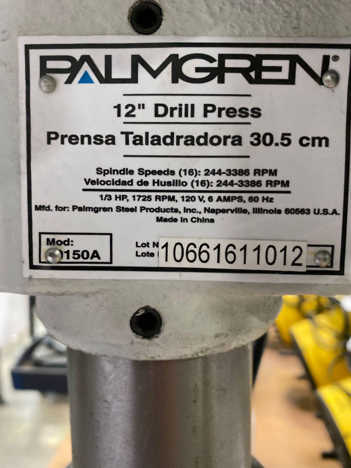 Palmgreen 12” Drill Press - Image 4 of 4