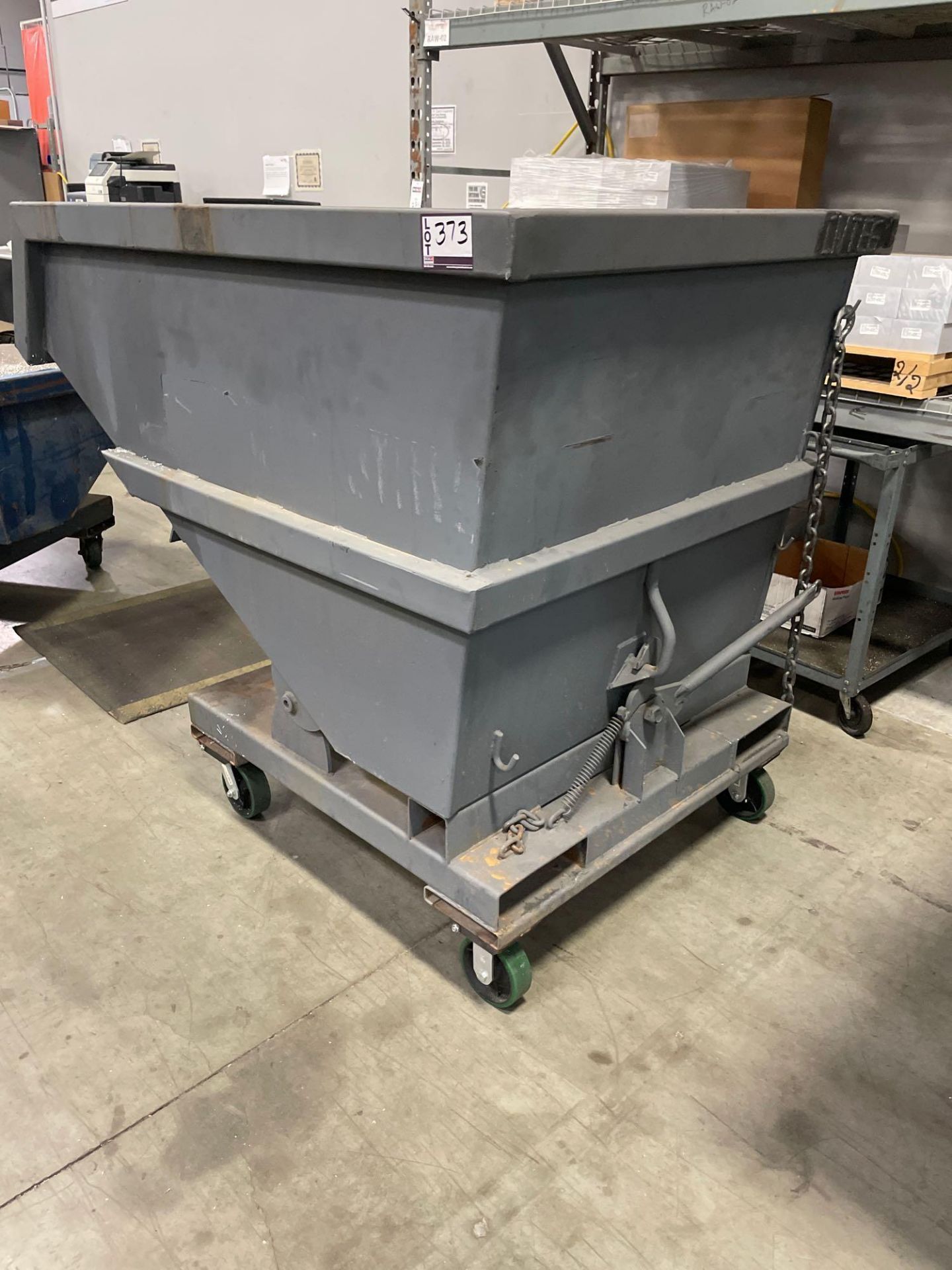42" x 64" x 40" Dumping Hopper on Casters - Image 2 of 5