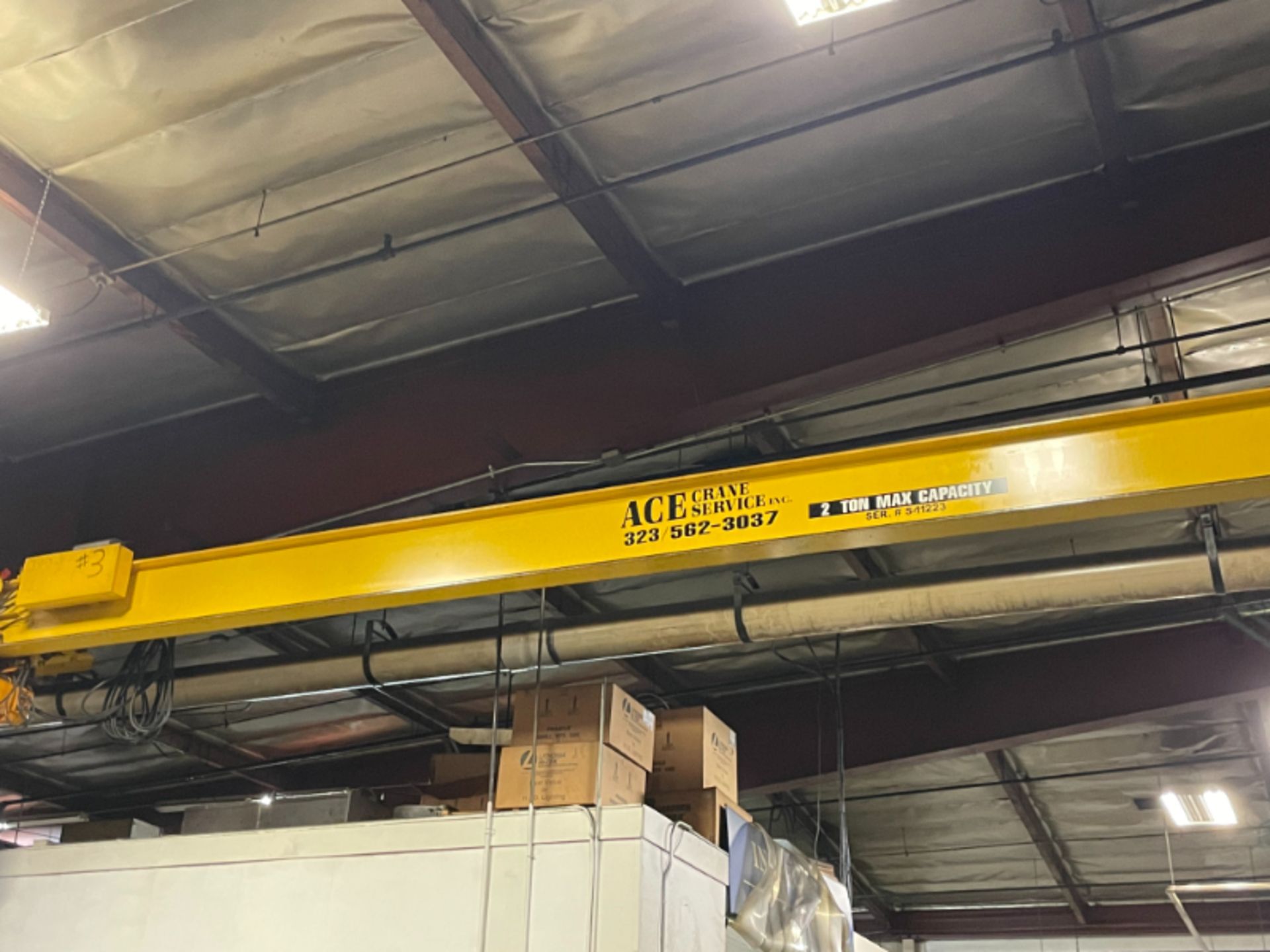 Ace 2 Ton Undercarriage Crane W/ 70 Ft Run Way 16 Ft Height - Image 3 of 4