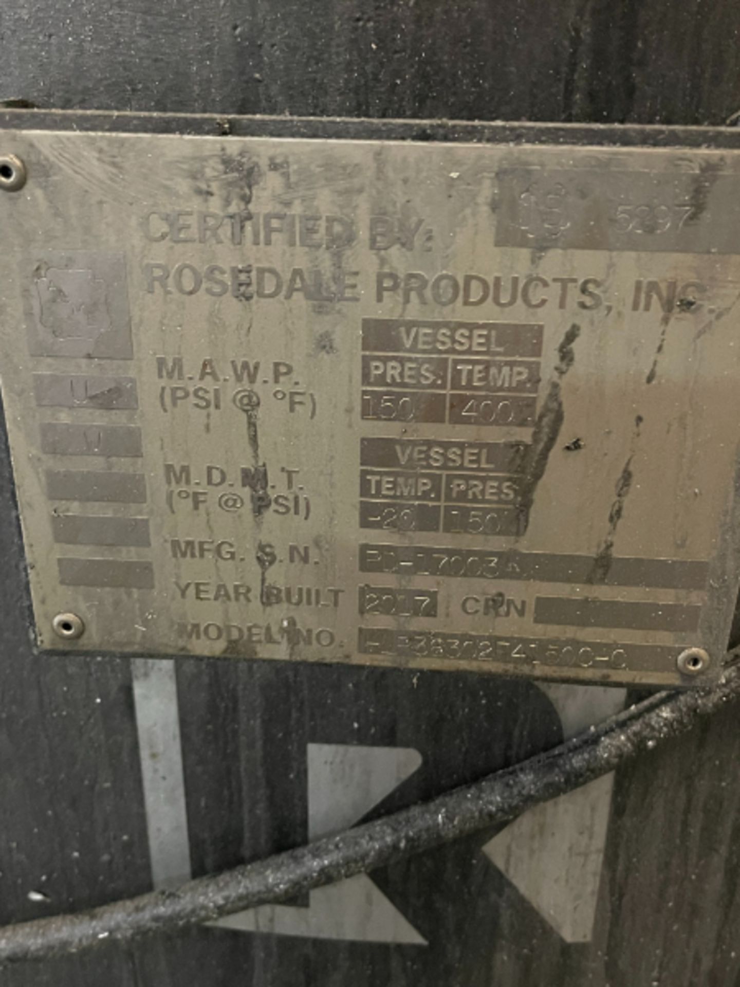 Rosedale Products HLP36 Multi-Bag Filtration Vessel, New 2017 - Image 4 of 4